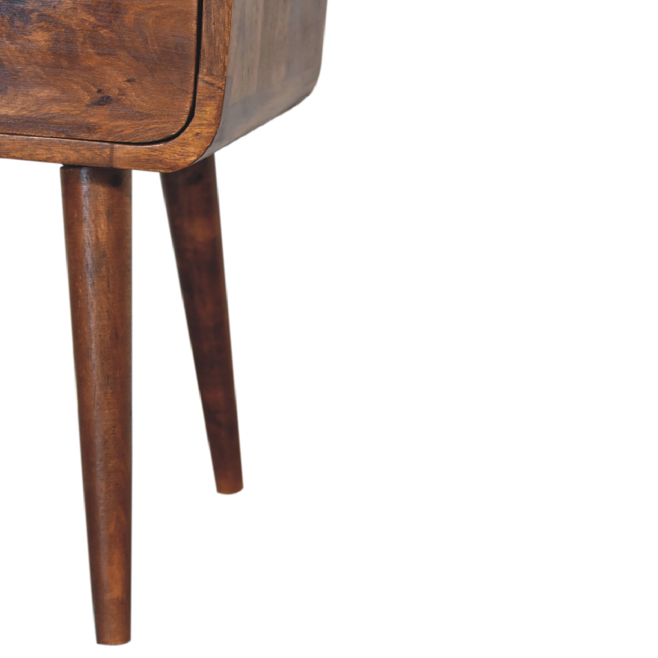 Mini Chestnut Curve Offenes Nachttischchen