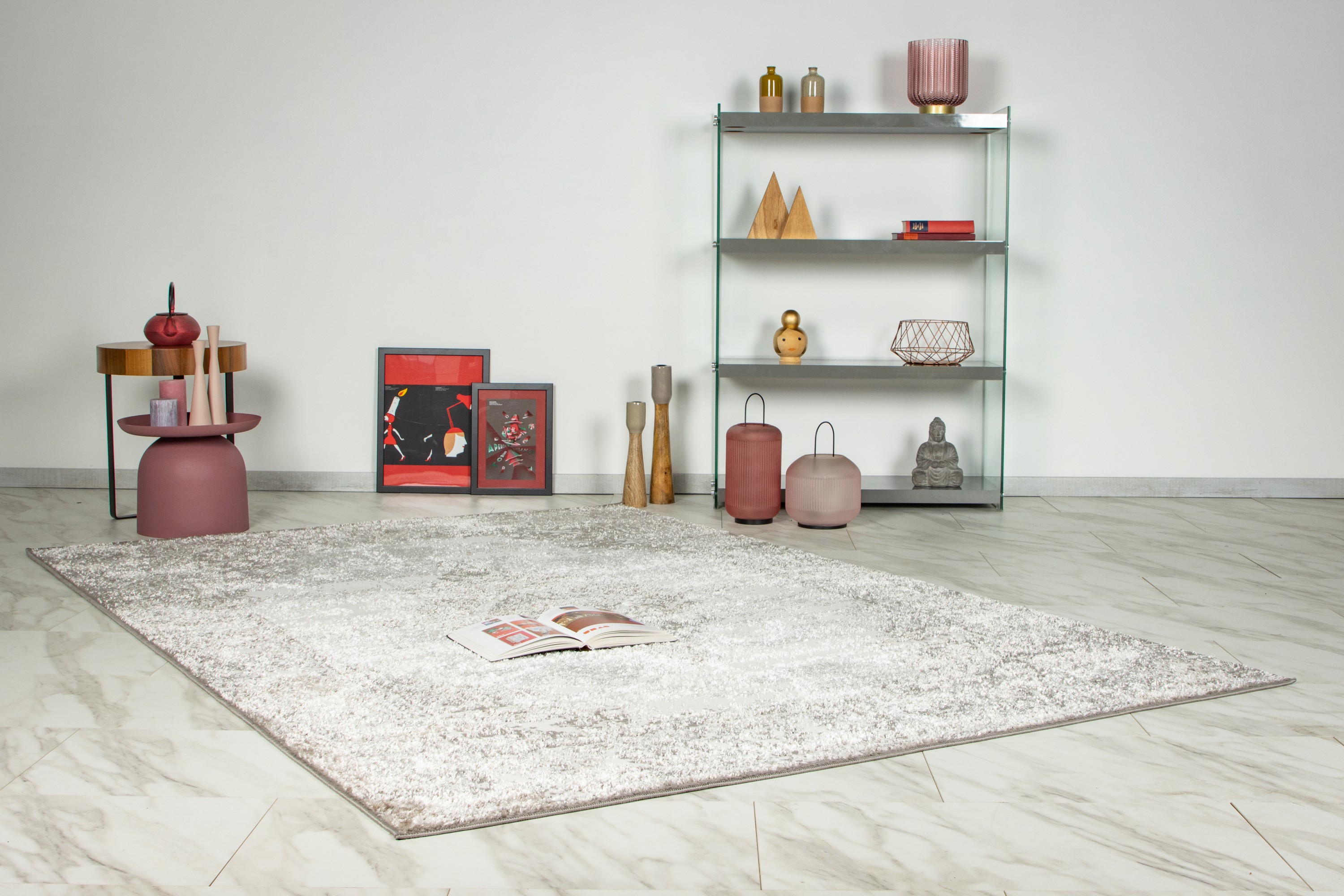 Teppich Catcher 425 Silber / Beige 80 x 150 cm