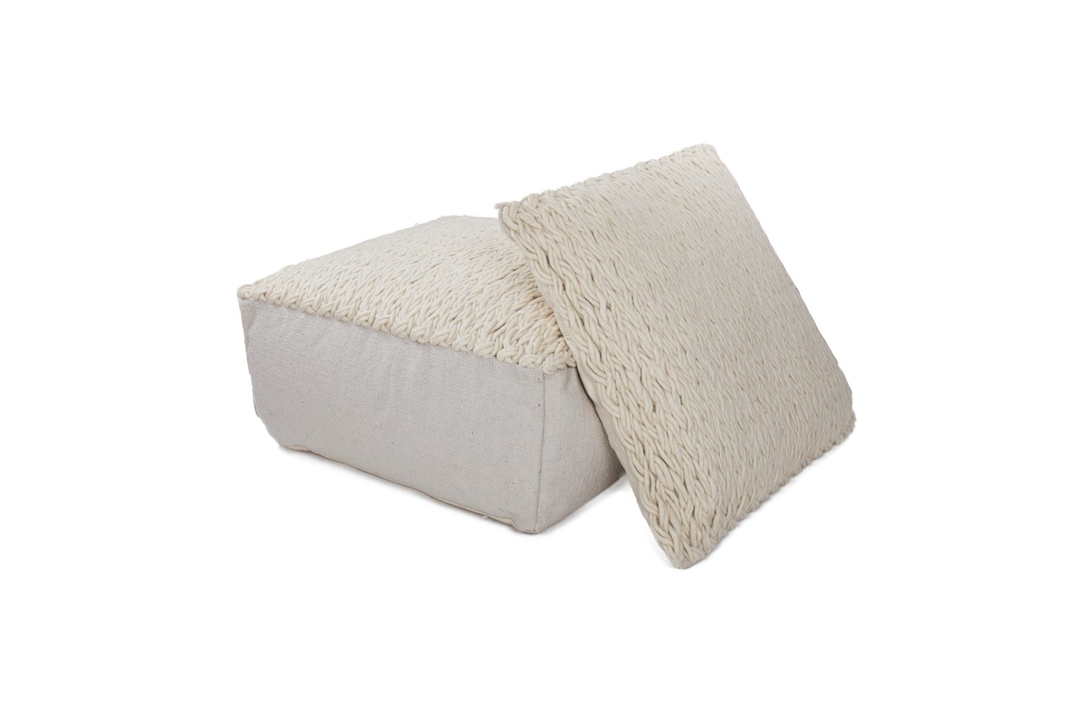 Pouf Shaun 310 Grau 80cm x 80cm
