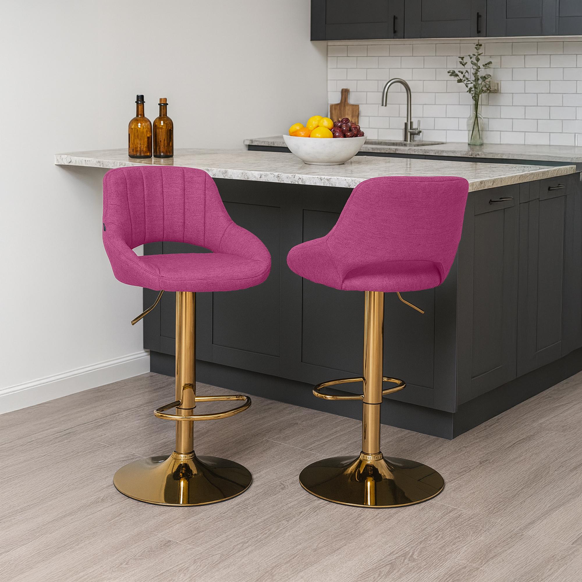 2er Set Barhocker Milet Stoff G