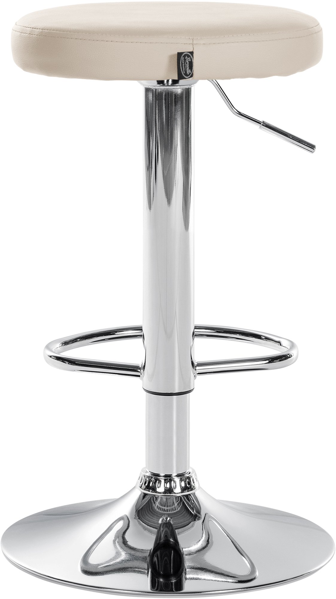 2er Set Barhocker Ponte Kunstleder chrom