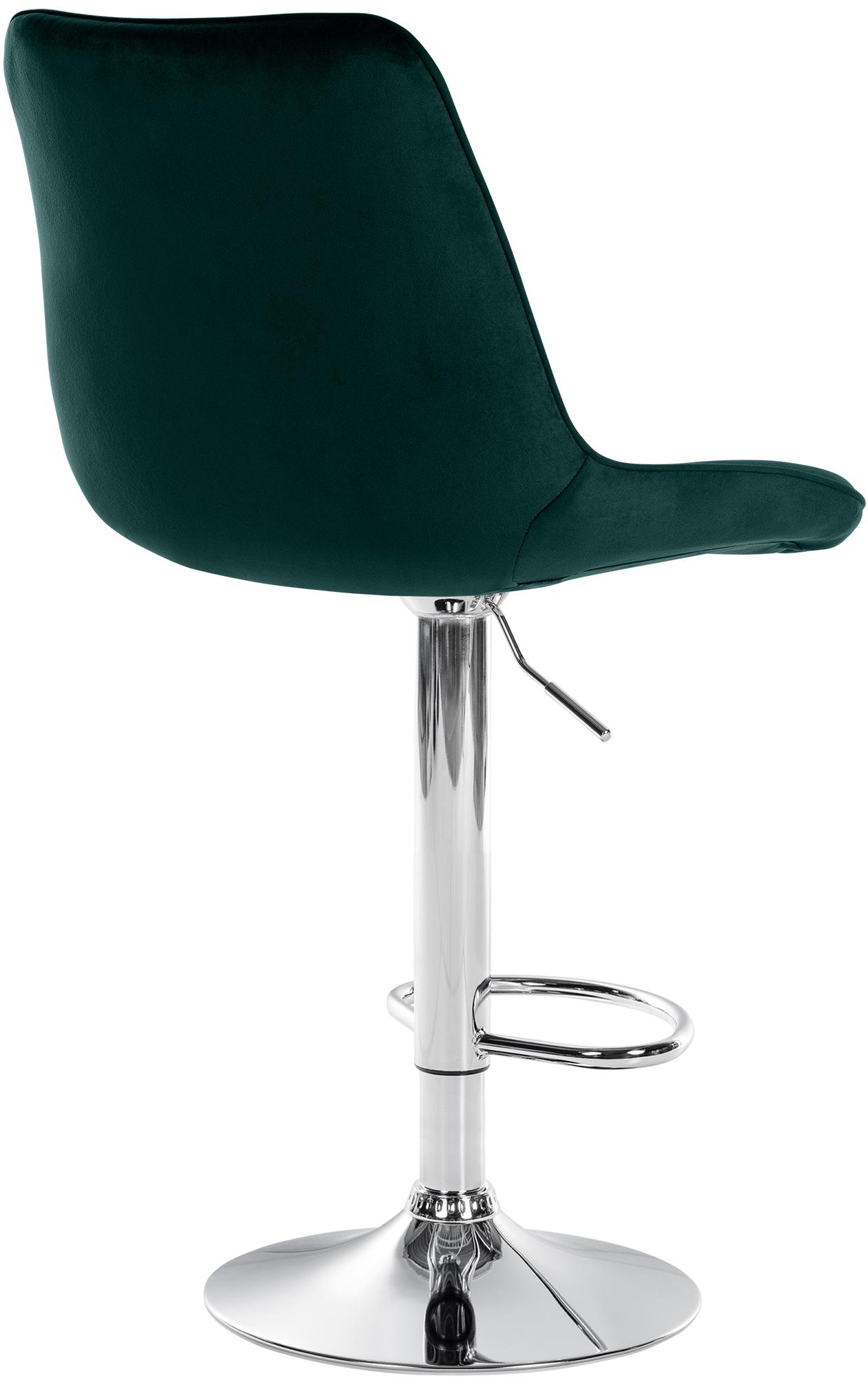 Barhocker Toni Samt chrom