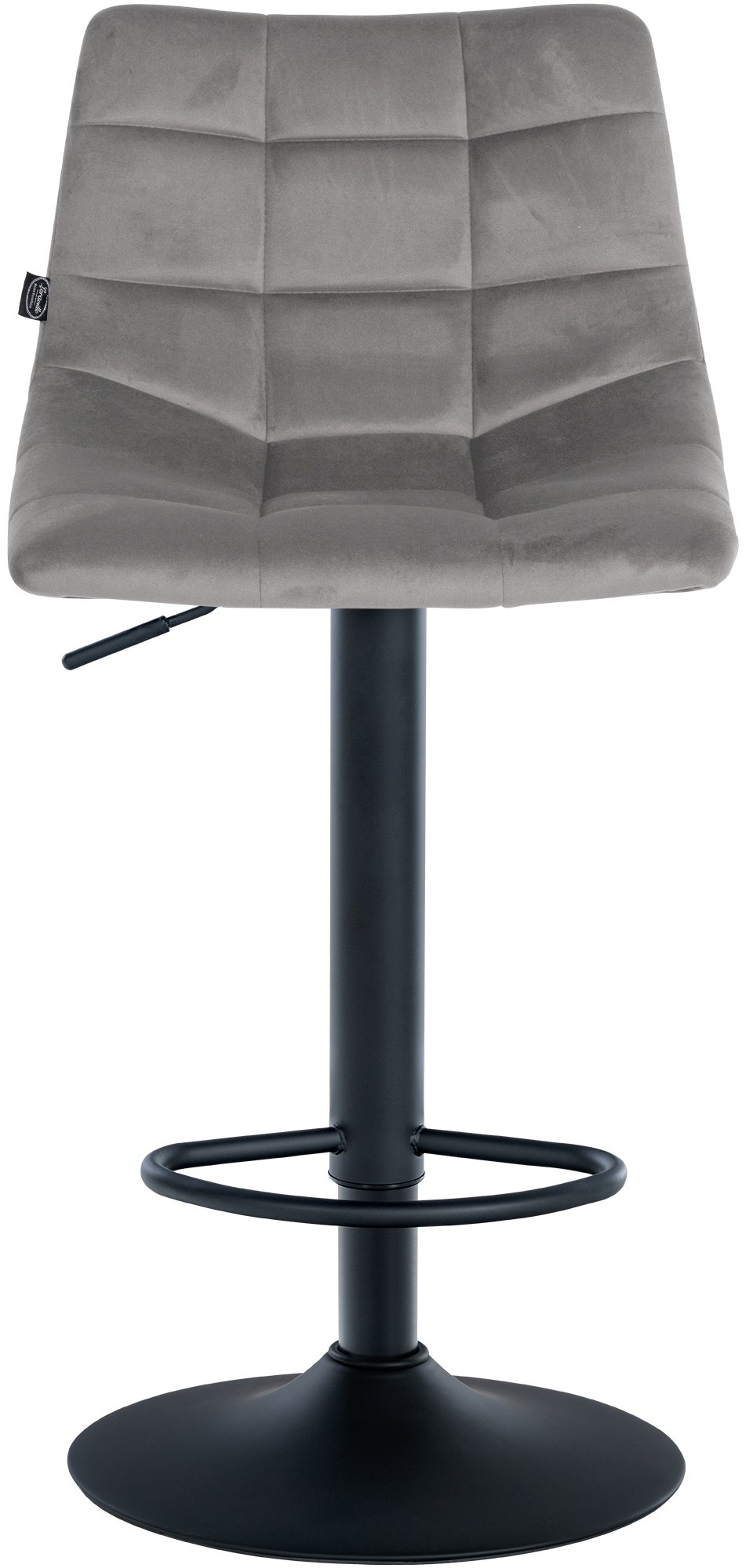 2er Set Barhocker Jerry Samt schwarz