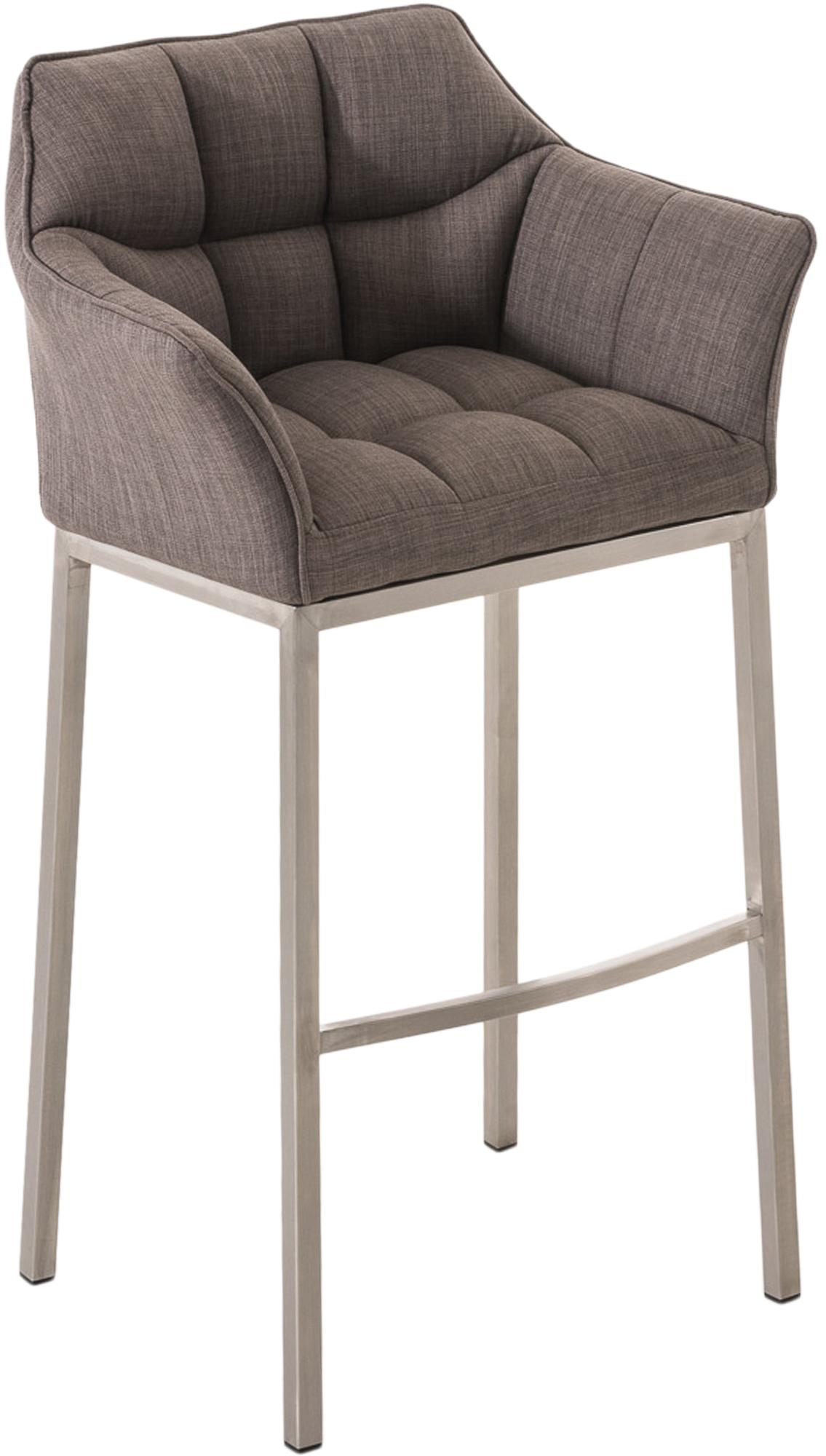 Barhocker Damaso E Stoff mit 4-Fuß Gestell