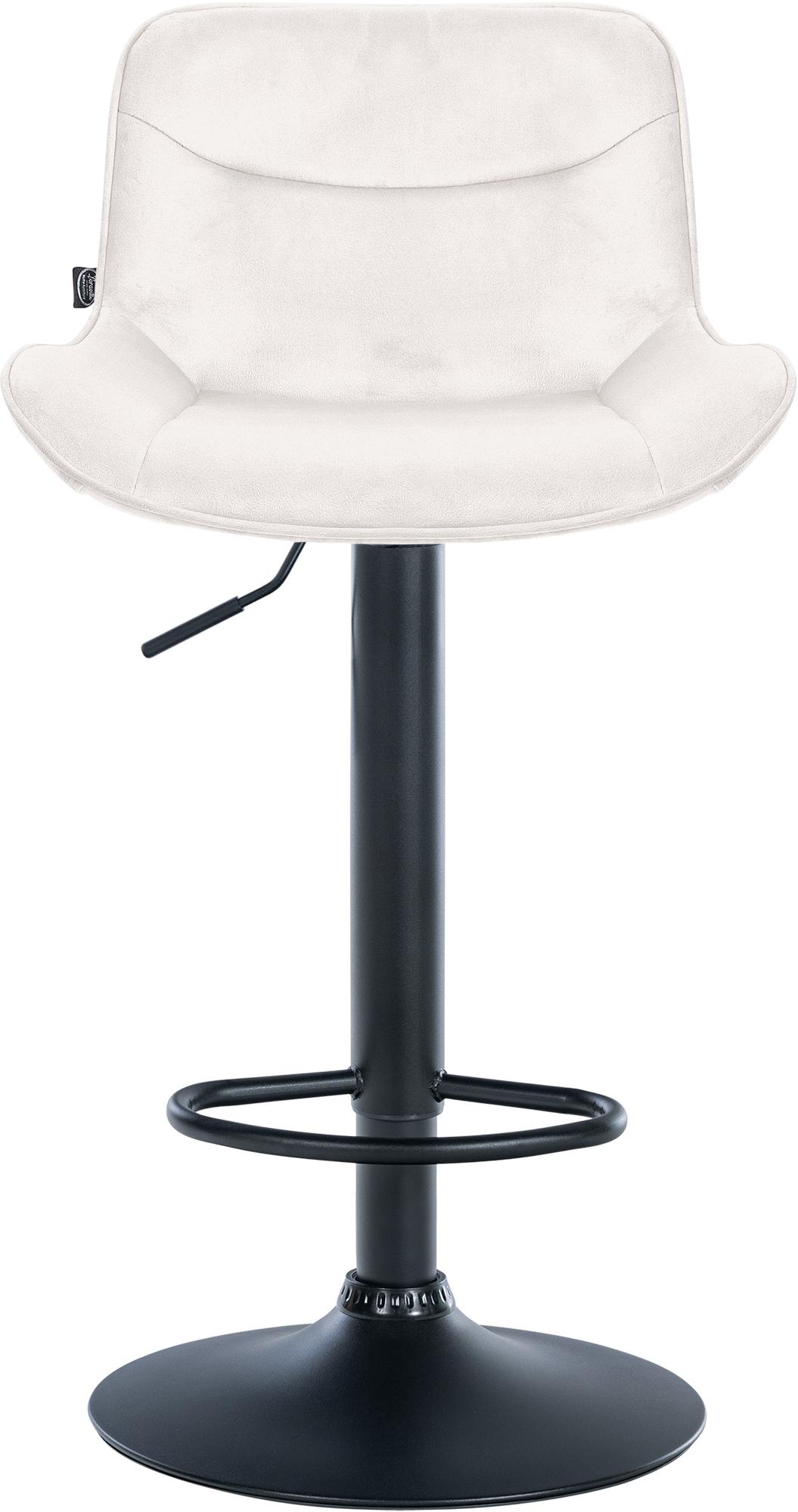 2er Set Barhocker Vonore Samt schwarz