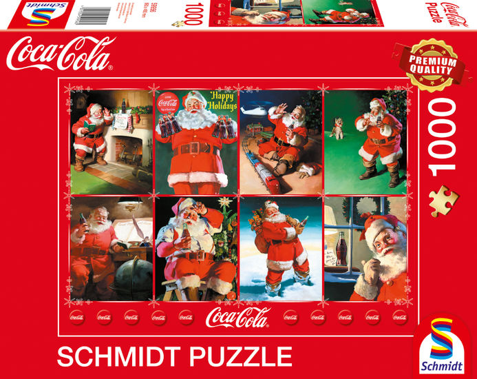 Schmidt Spiele GmbH Puzzles Coca Cola - Santa Claus - 1000 Teile Puzzle