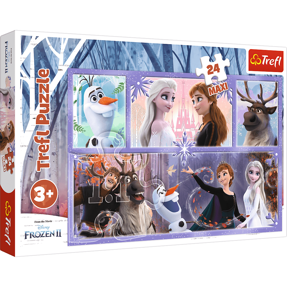 Trefl Puzzles Frozen Welt der Magie - Maxi Puzzle 24 Teile