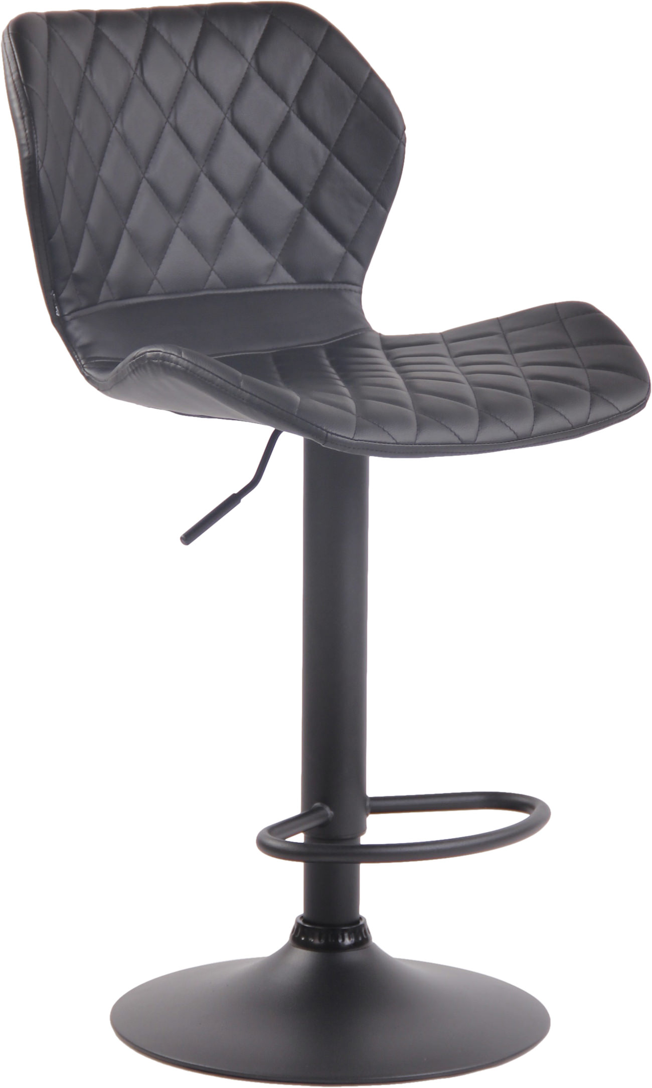 Barhocker Cork Kunstleder schwarz