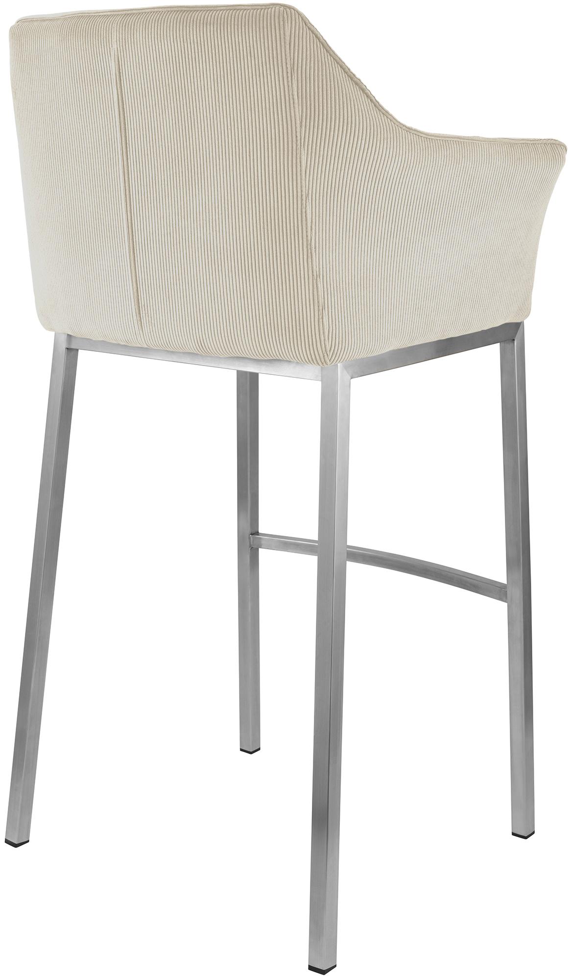 Barhocker Damaso E Cord mit 4-Fuß Gestell