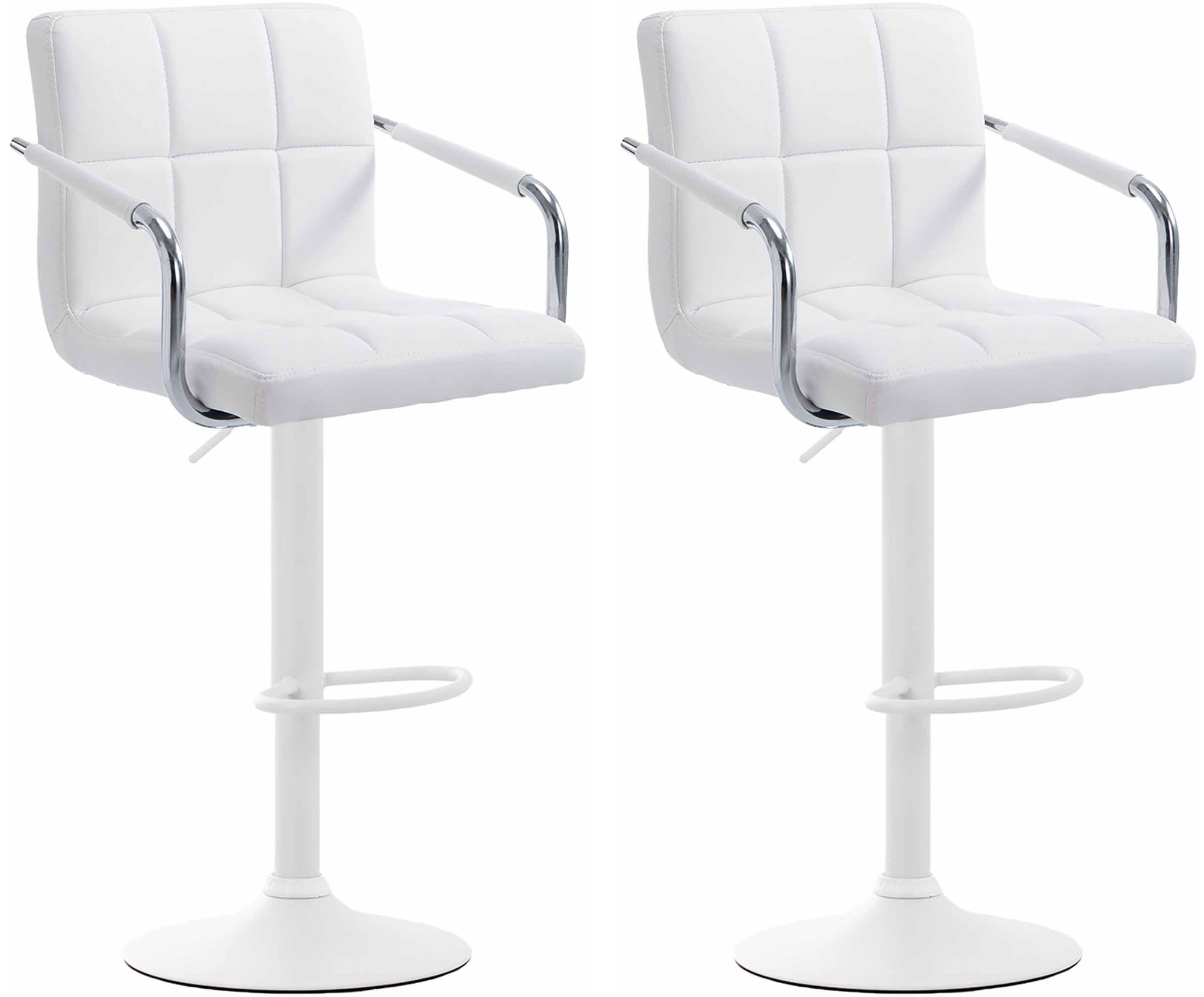 2er Set Barhocker Lucy V2 weiß
