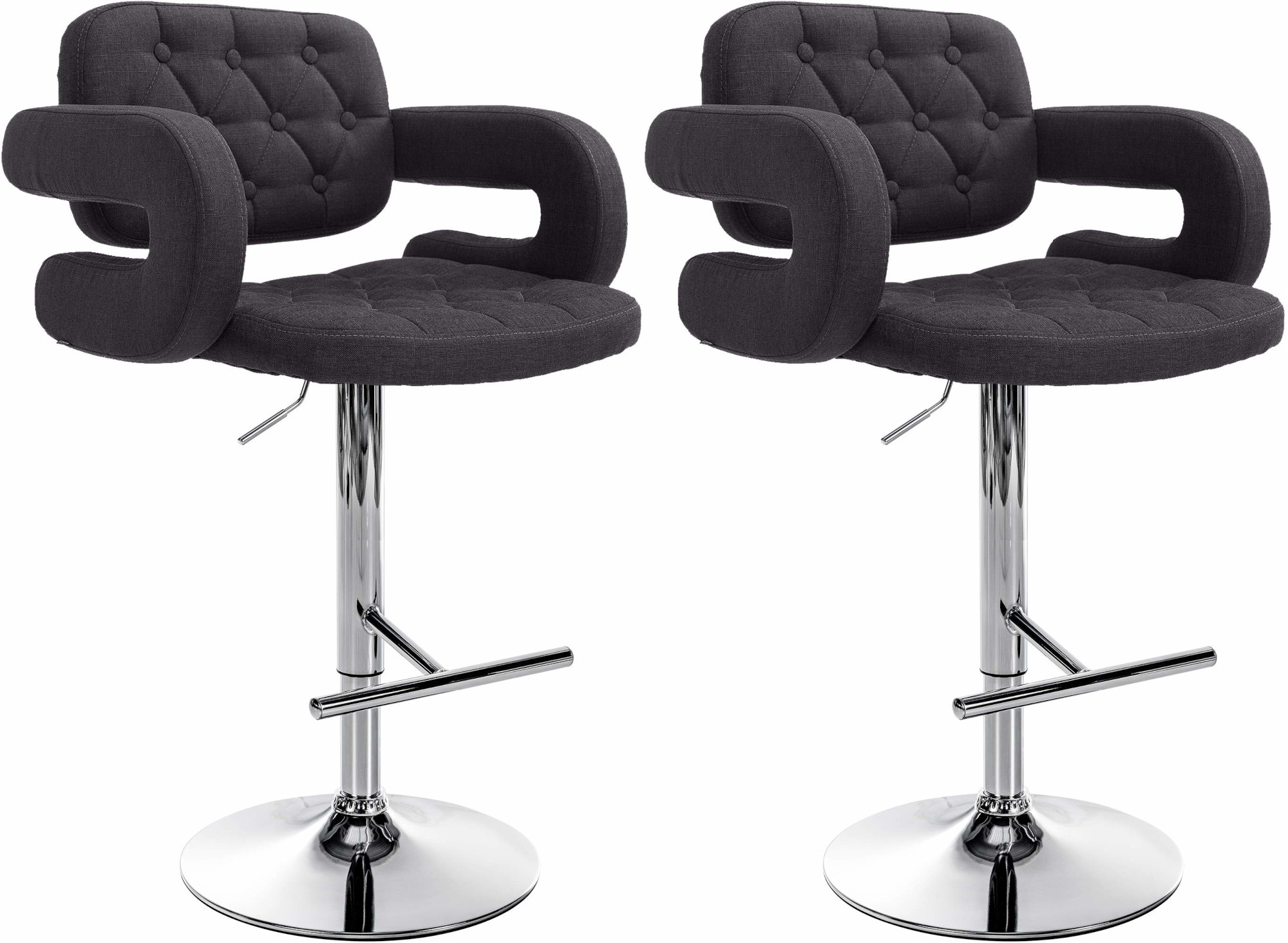 2er Set Barhocker Dublin Stoff C