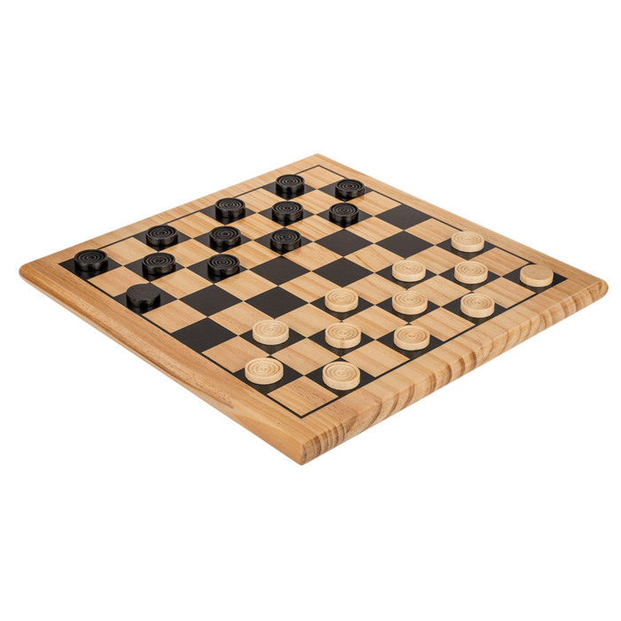 Out of the Blue Brettspiele & Gesellschaftsspiele Dame Holz-Brettspiel - 28,5 cm
