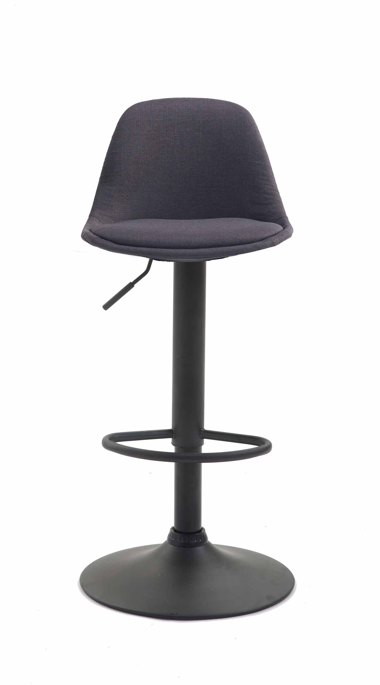 Barhocker Kiel Stoff schwarz