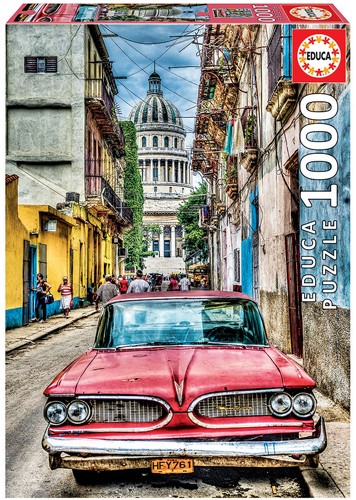 Educa Puzzles Educa Puzzle 9216754 - Vintage car in old Havana - 1000 Teile Puzzle