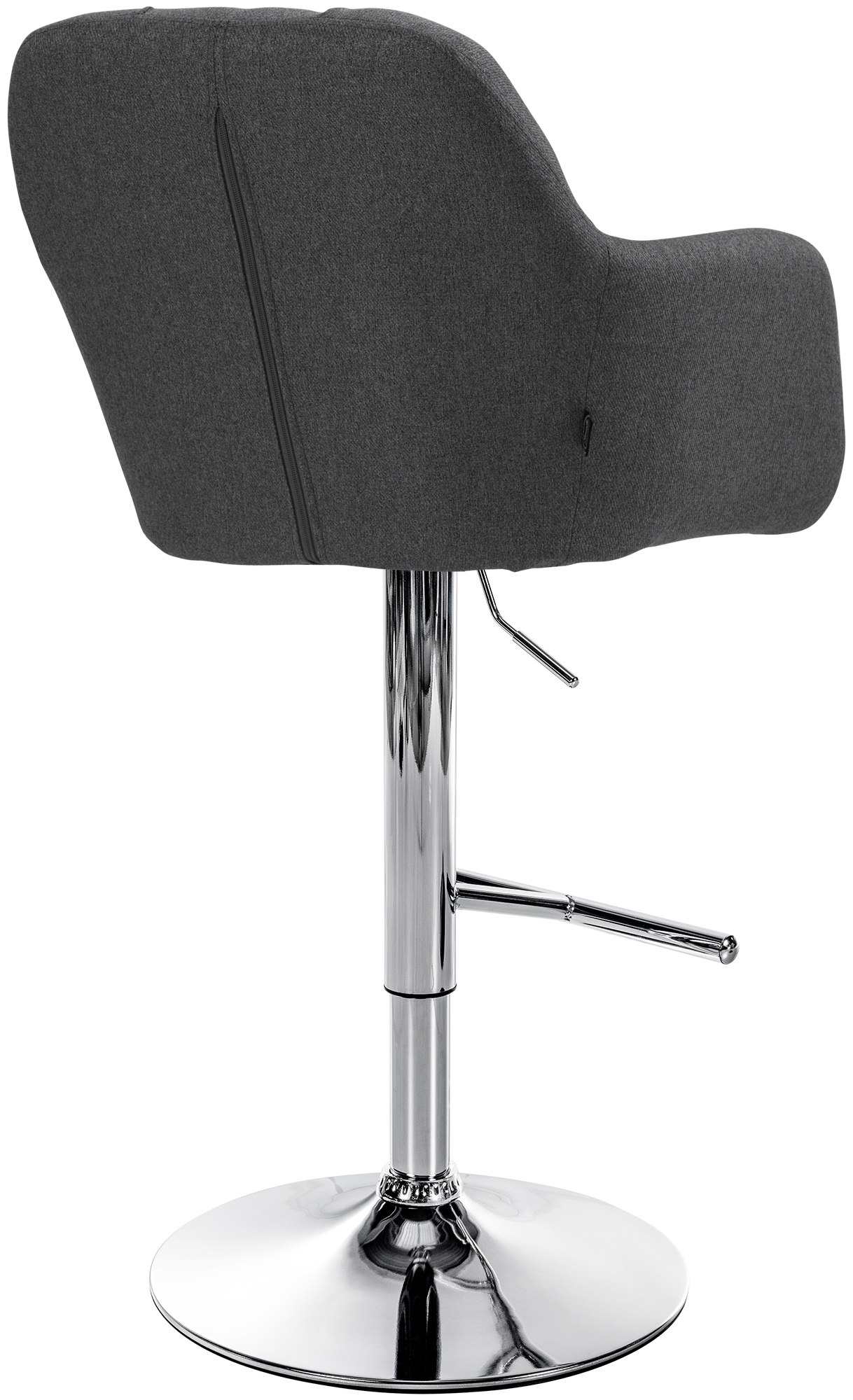 Barhocker Natoma Stoff chrom