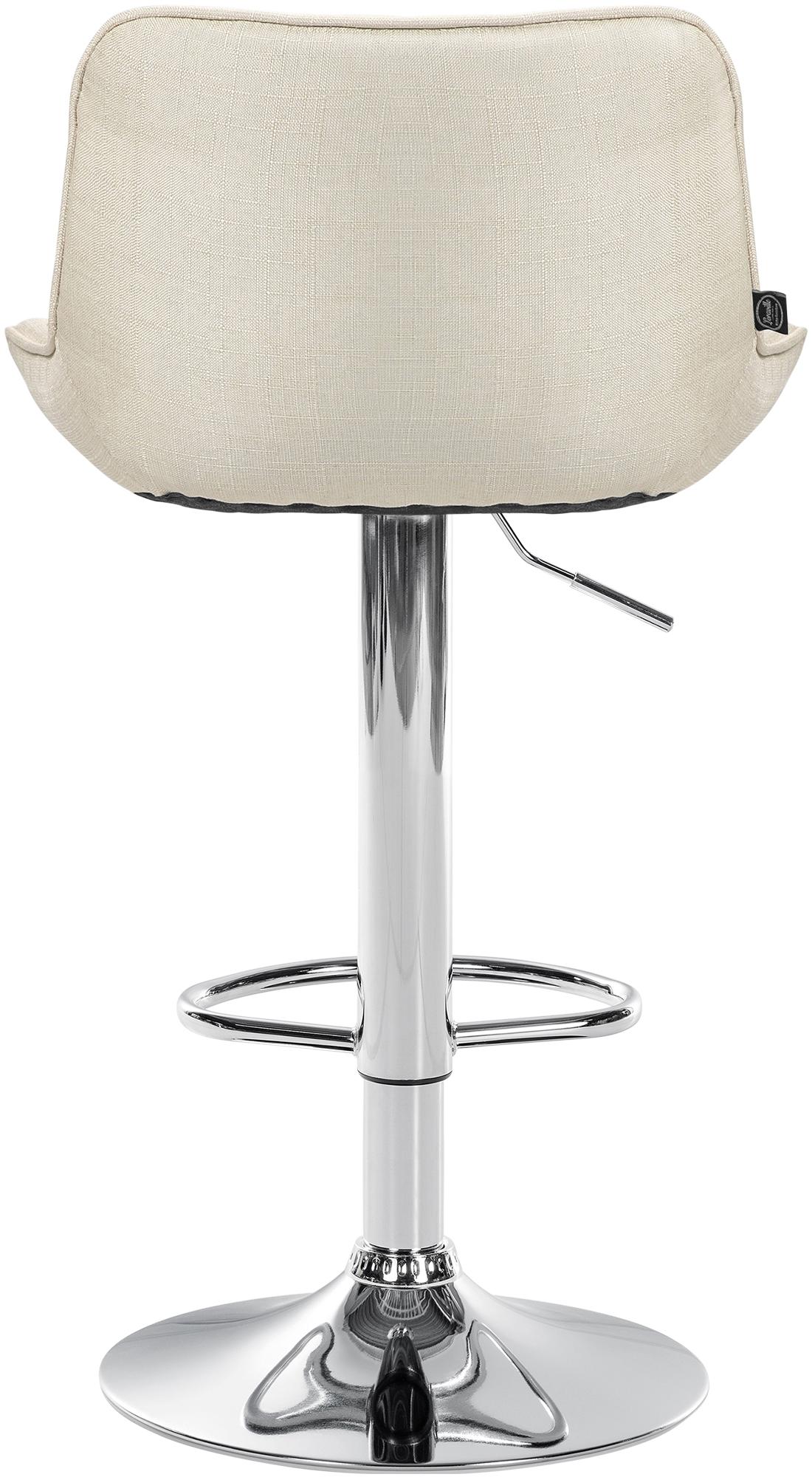 2er Set Barhocker Vonore Stoff chrom