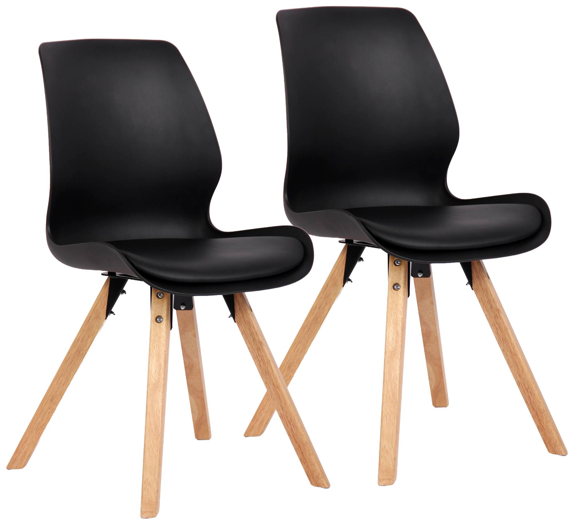 2er Set Stuhl Luna Kunststoff