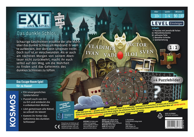 Kosmos Kartenspiele Kosmos 680787 - EXIT Das Spiel + Puzzle - Das dunkle Schloss