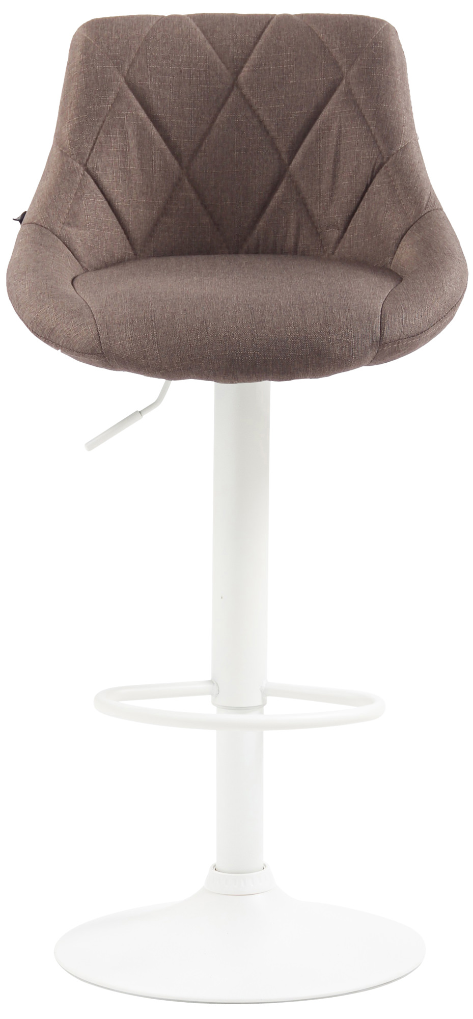 Barhocker Lazio Stoff weiß