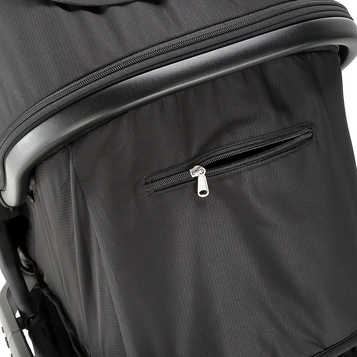 BabyTrold Nuuk Black Geschwisterwagen für zwei Kinder, flexibel, kompakt, Premium-Design