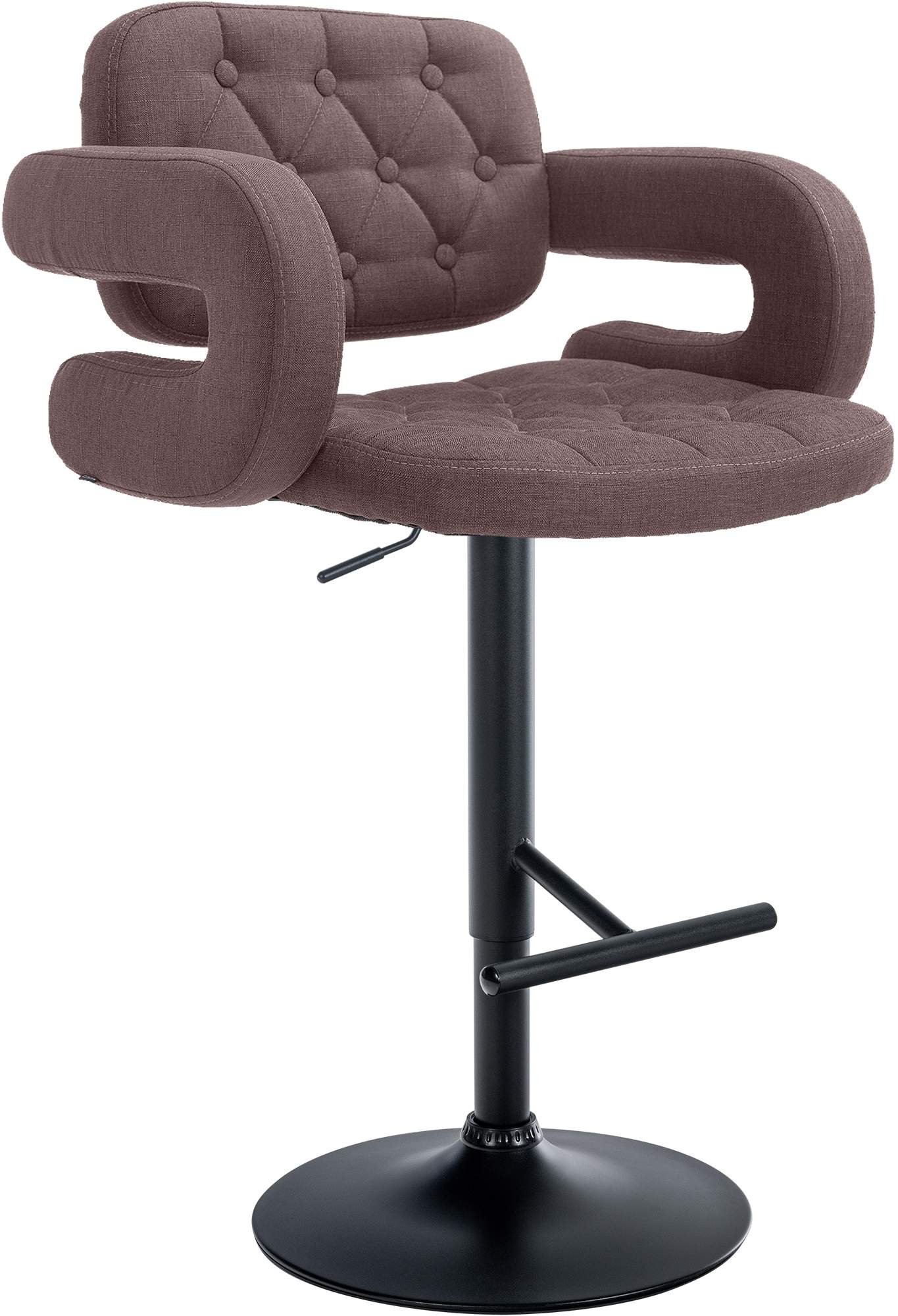 Barhocker Dublin STOFF schwarz