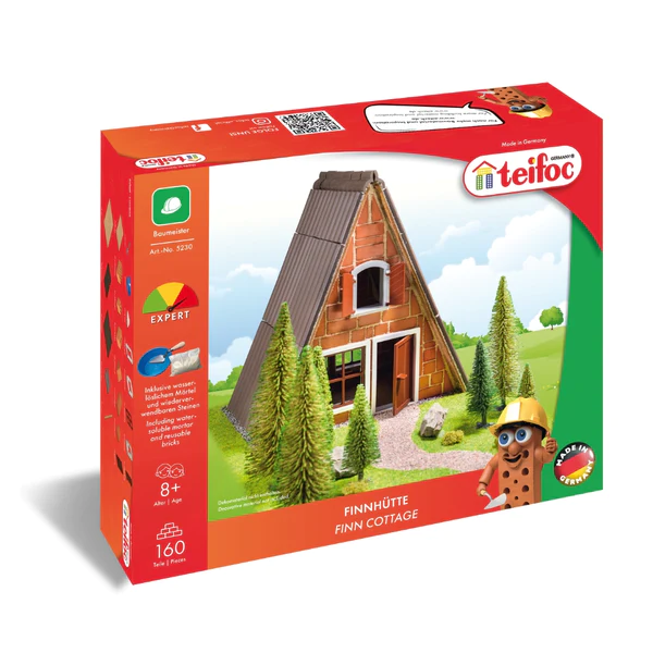 Teifoc Bau- & Konstruktionsspielzeug Teifoc 5230 - Finnhütte (160 Teile)