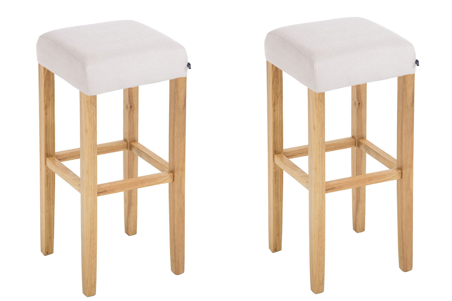 2er Set Barhocker Judy Stoff natura