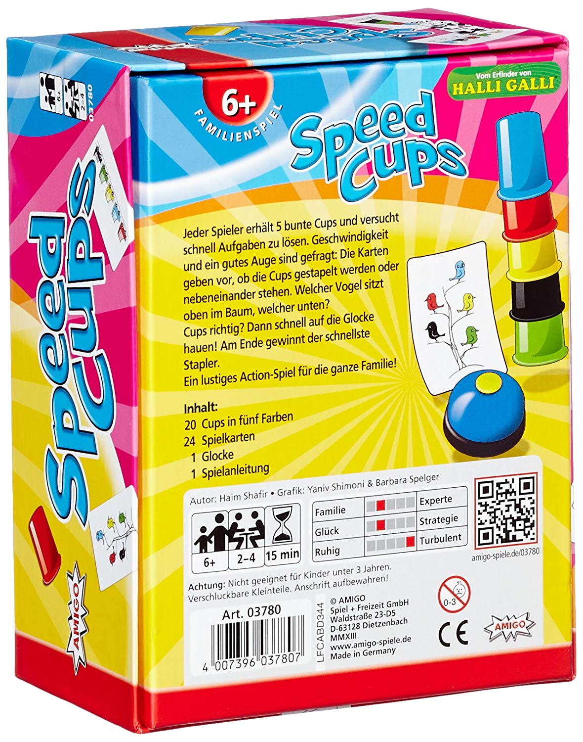 AMIGO Brettspiele & Gesellschaftsspiele Amigo 03780 - Speed Cups - Geschicklichkeitsspiel
