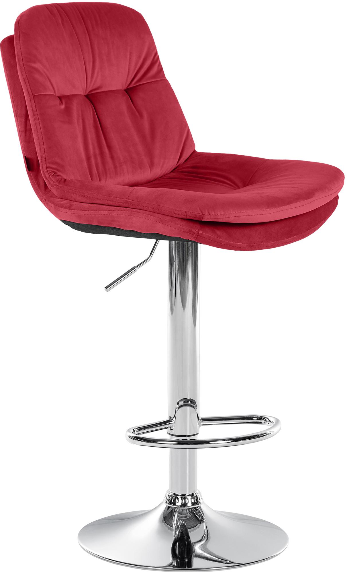 Barhocker Laurel Samt chrom