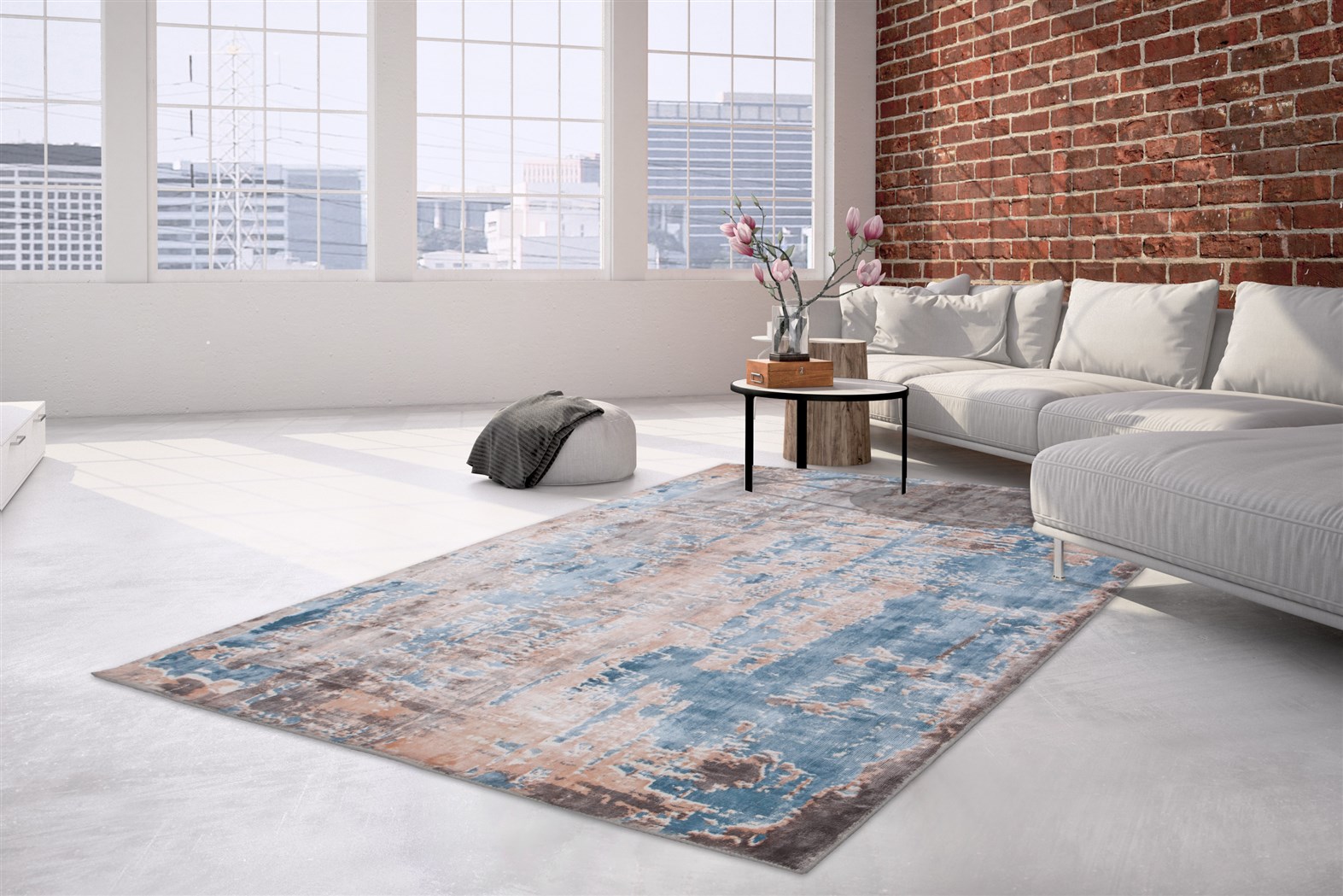 Teppich Ocean 300 Multi / Blau 70cm x 140cm