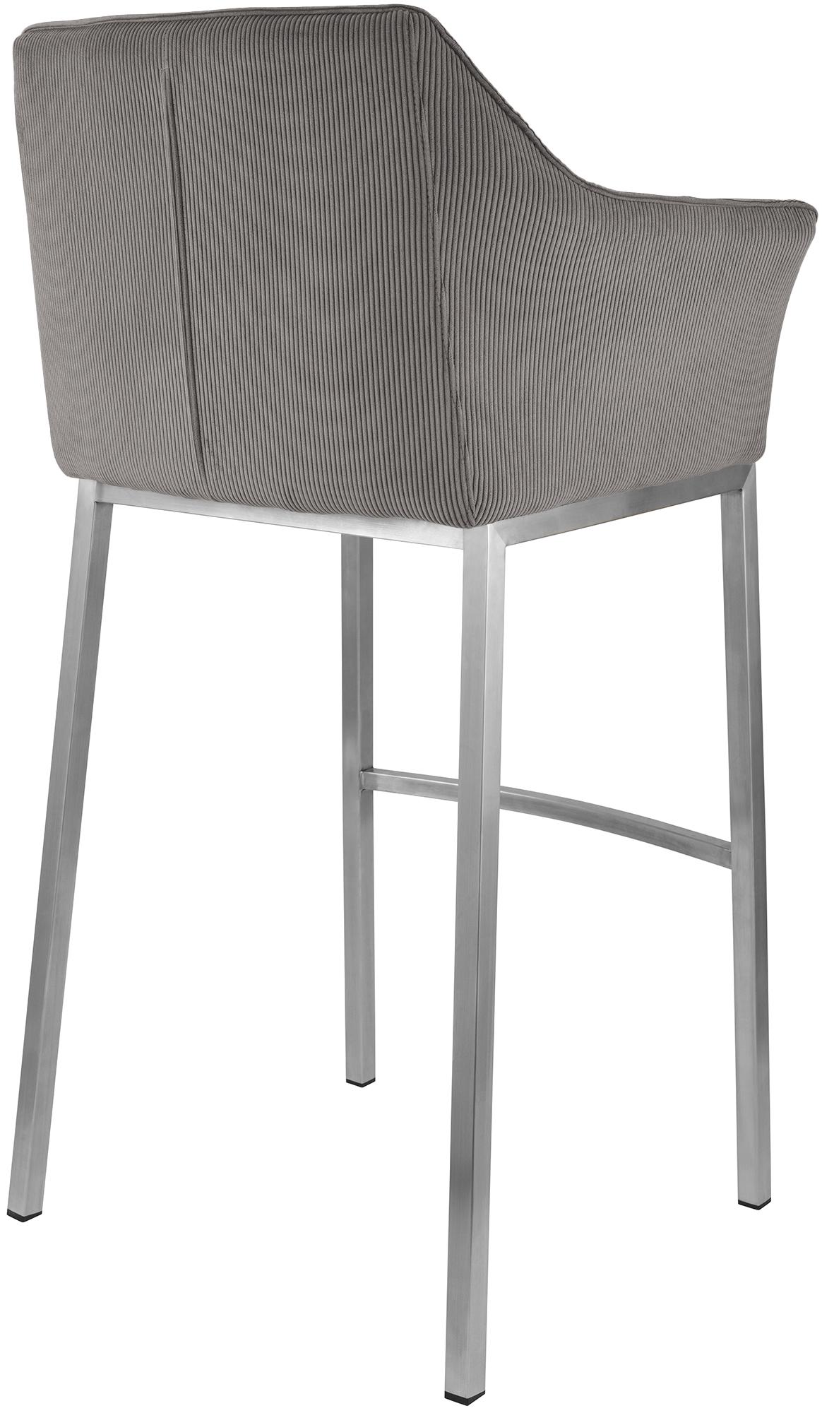 Barhocker Damaso E Cord mit 4-Fuß Gestell