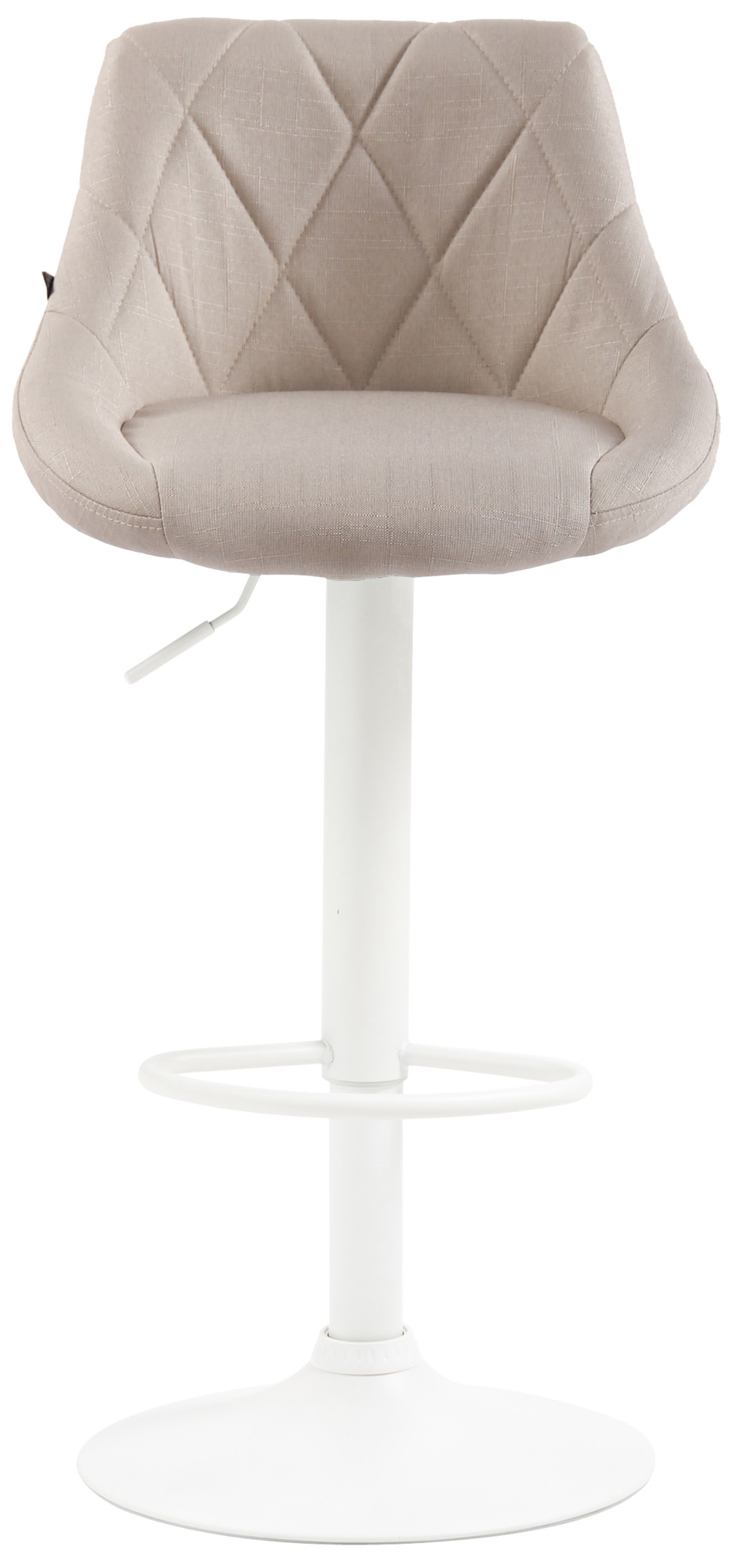 Barhocker Lazio Stoff weiß
