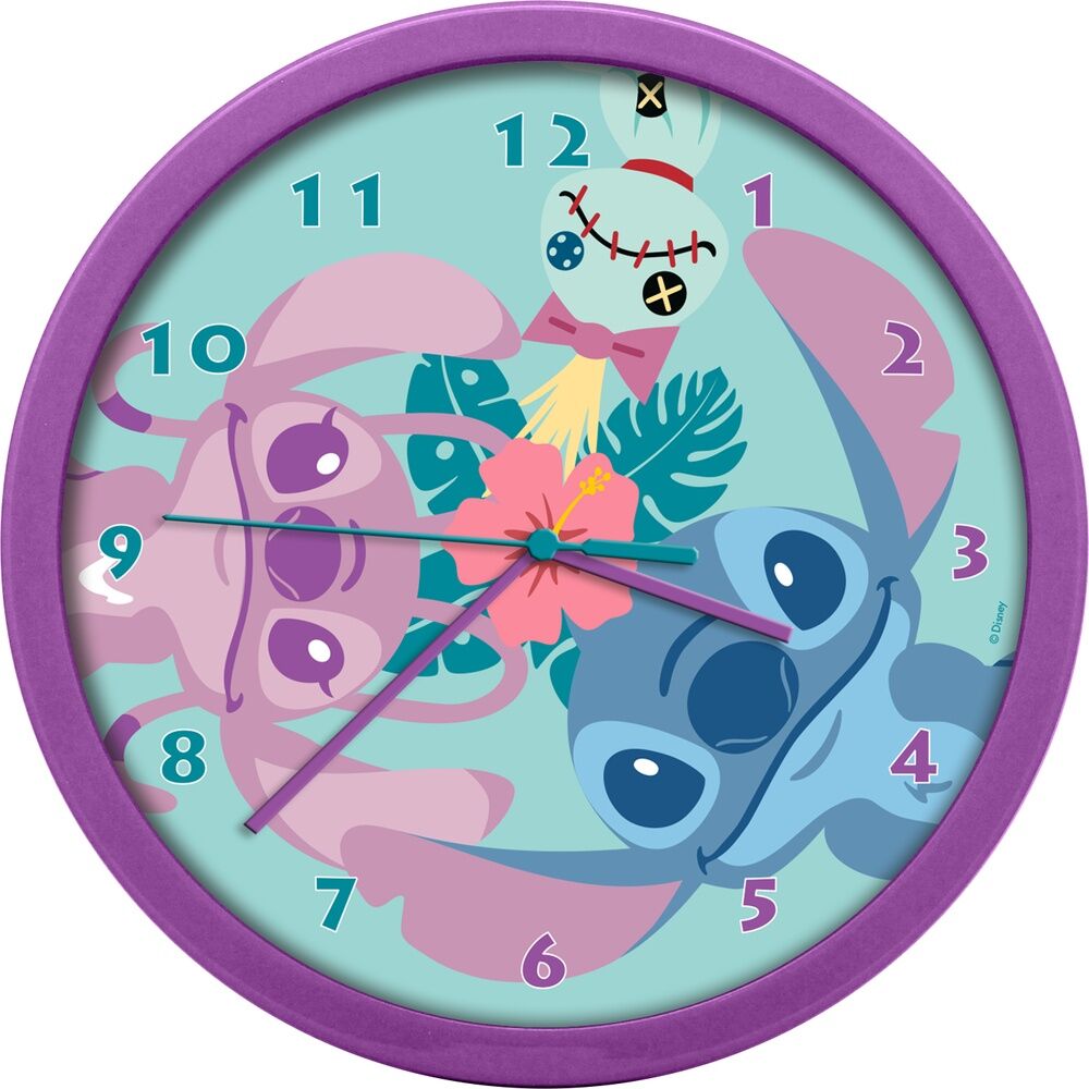 Kids Licensing Uhren & Wecker Disney Stitch - Wanduhr für Kinder