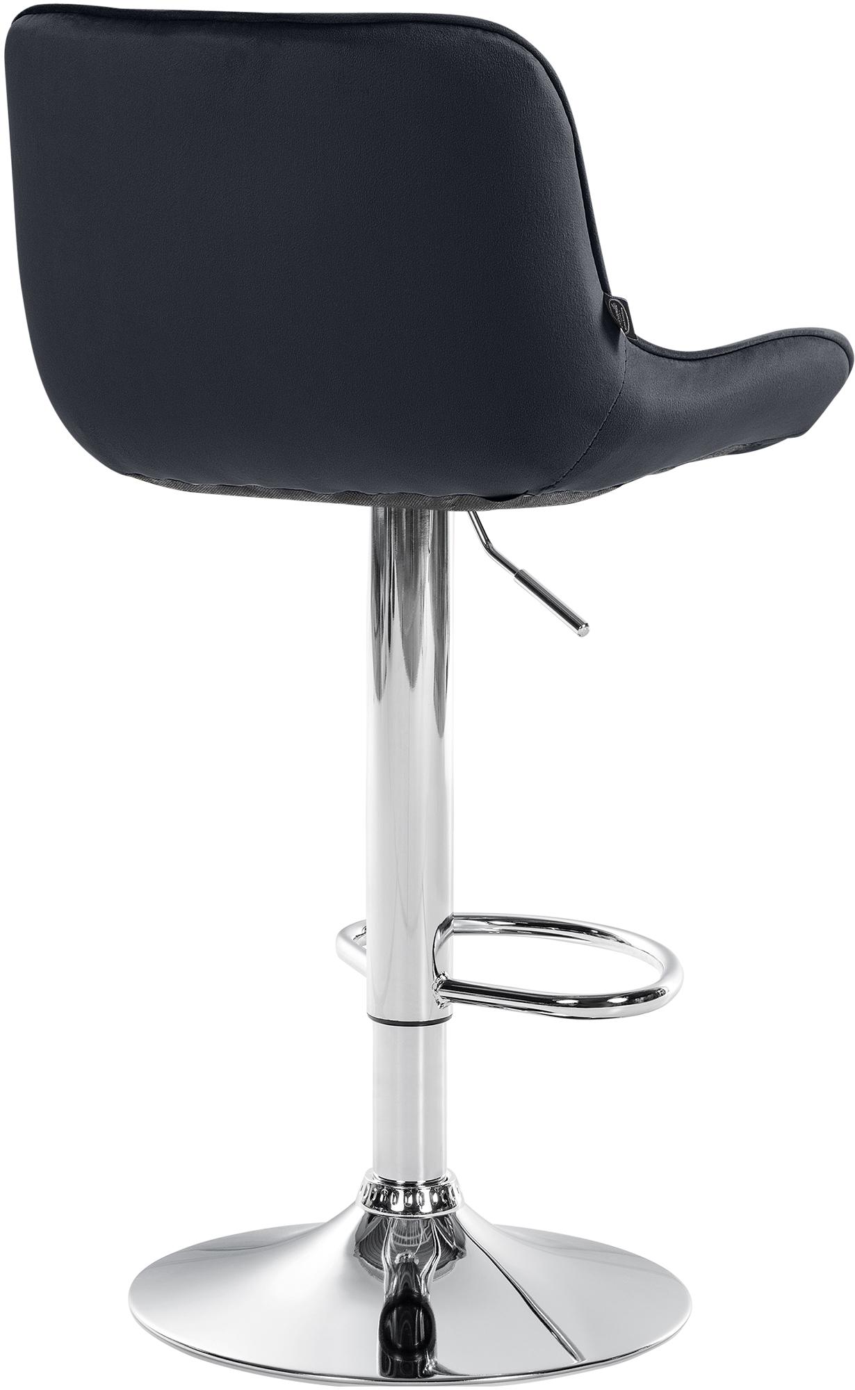 2er Set Barhocker Vonore Samt chrom