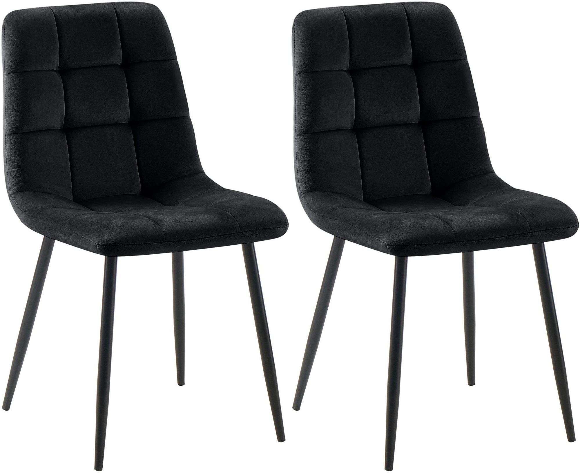 2er Set Esszimmerstuhl Tilde Samt