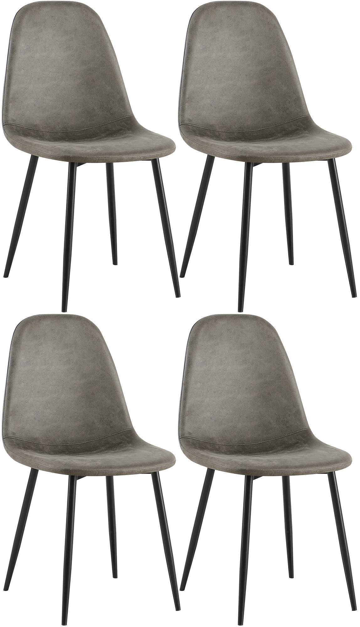 4er Set Esszimmerstühle Napier Kunstleder