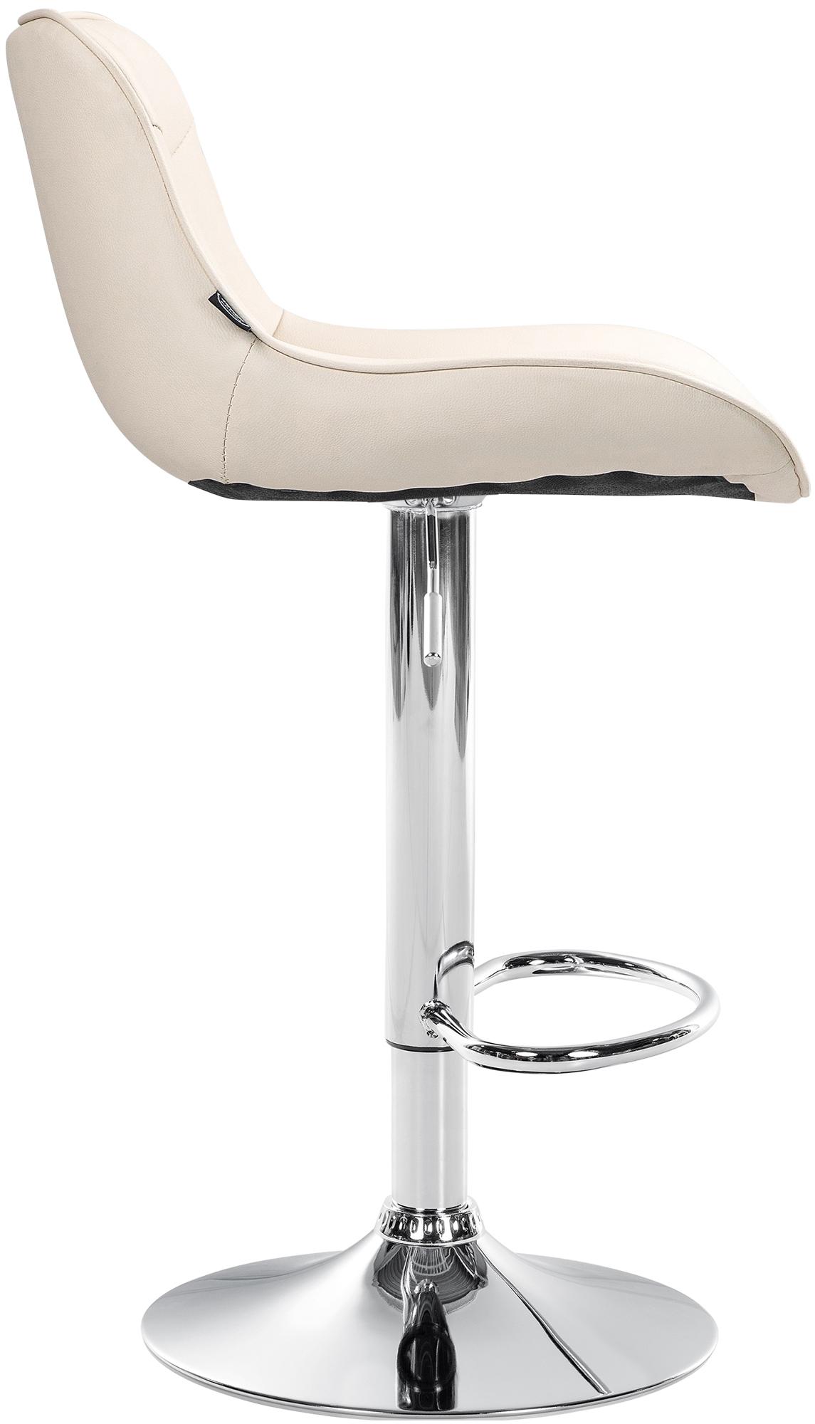 2er Set Barhocker Vonore Kunstleder chrom