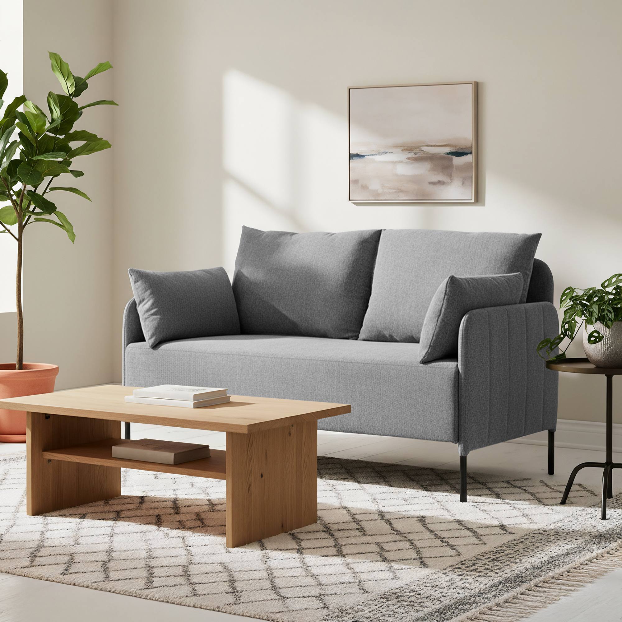 Ziden Couch 2 Sitzer Stoff