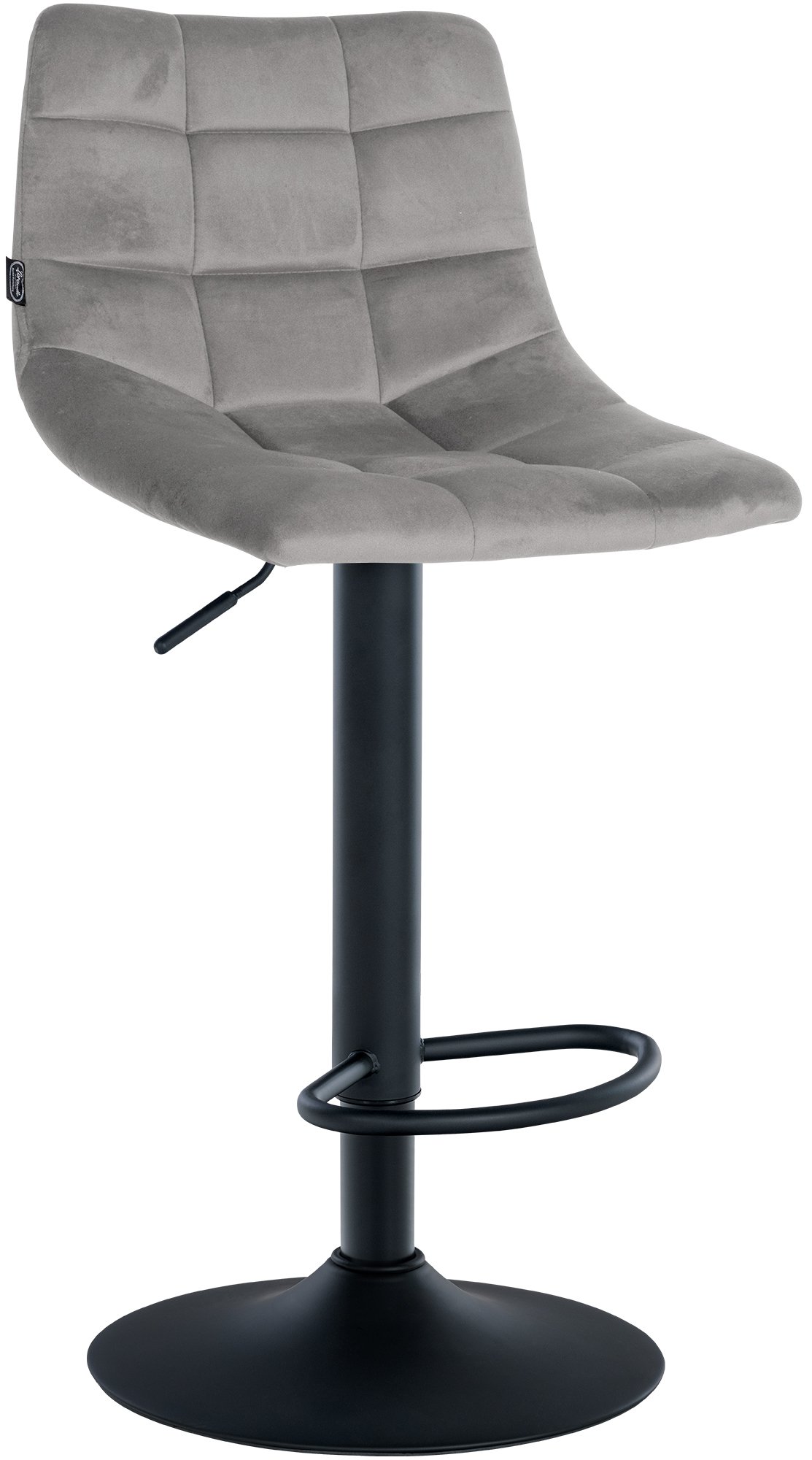 2er Set Barhocker Jerry Samt schwarz
