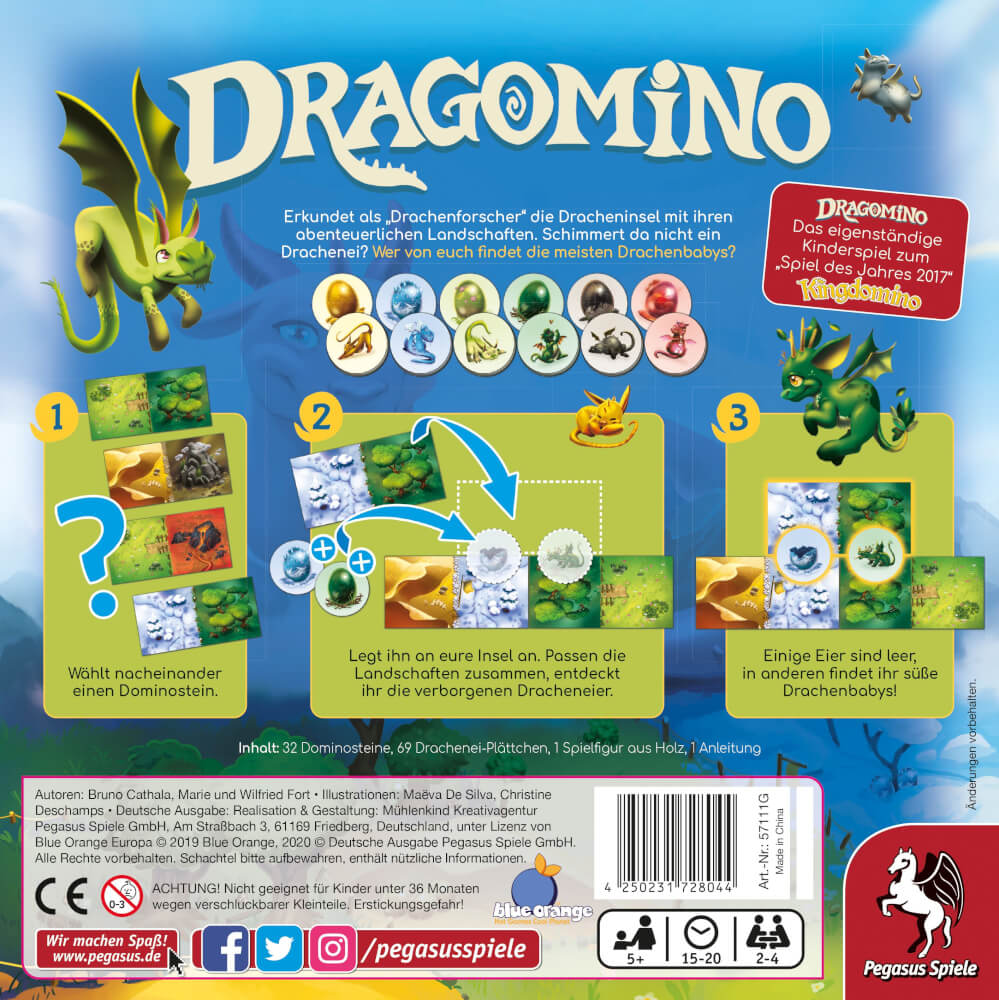 Pegasus Brettspiele & Gesellschaftsspiele Pegasus Spiele 57111G - Dragomino
