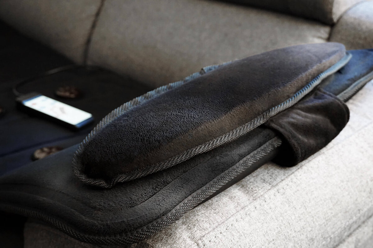 Jocca Infrarot Massagematte mit Wärmefunktion – 10 Motoren, 5 Programme, 3 Intensitäten, Nacken-, Rücken- & Ganzkörpermassage, faltbar