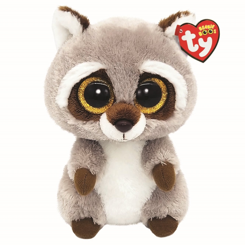 TY Plüschfiguren Ty 36375 - Oakie Waschbär - Beanie Boos - Plüsch 15 cm