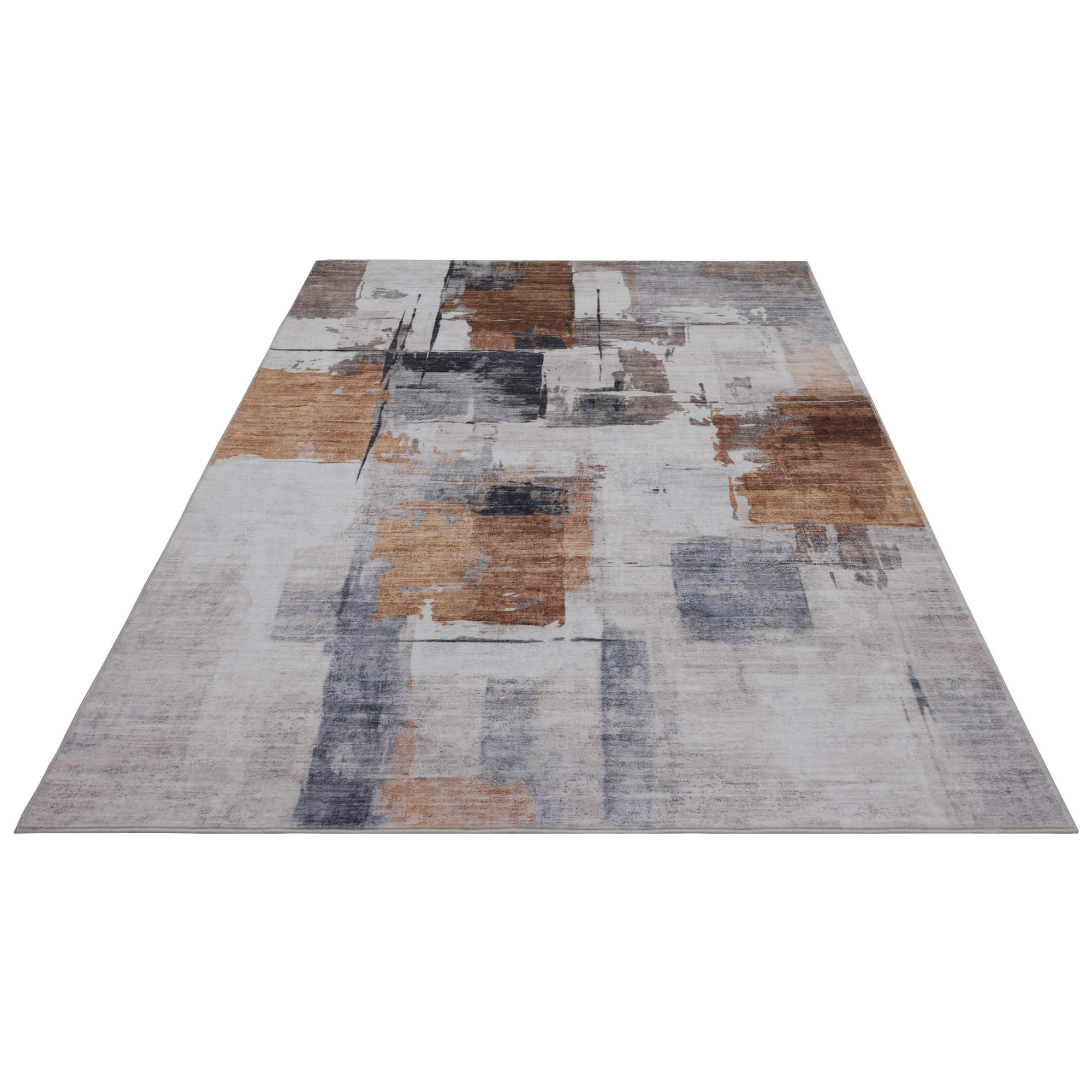 Abstrakter Design-Teppich Terrakotta