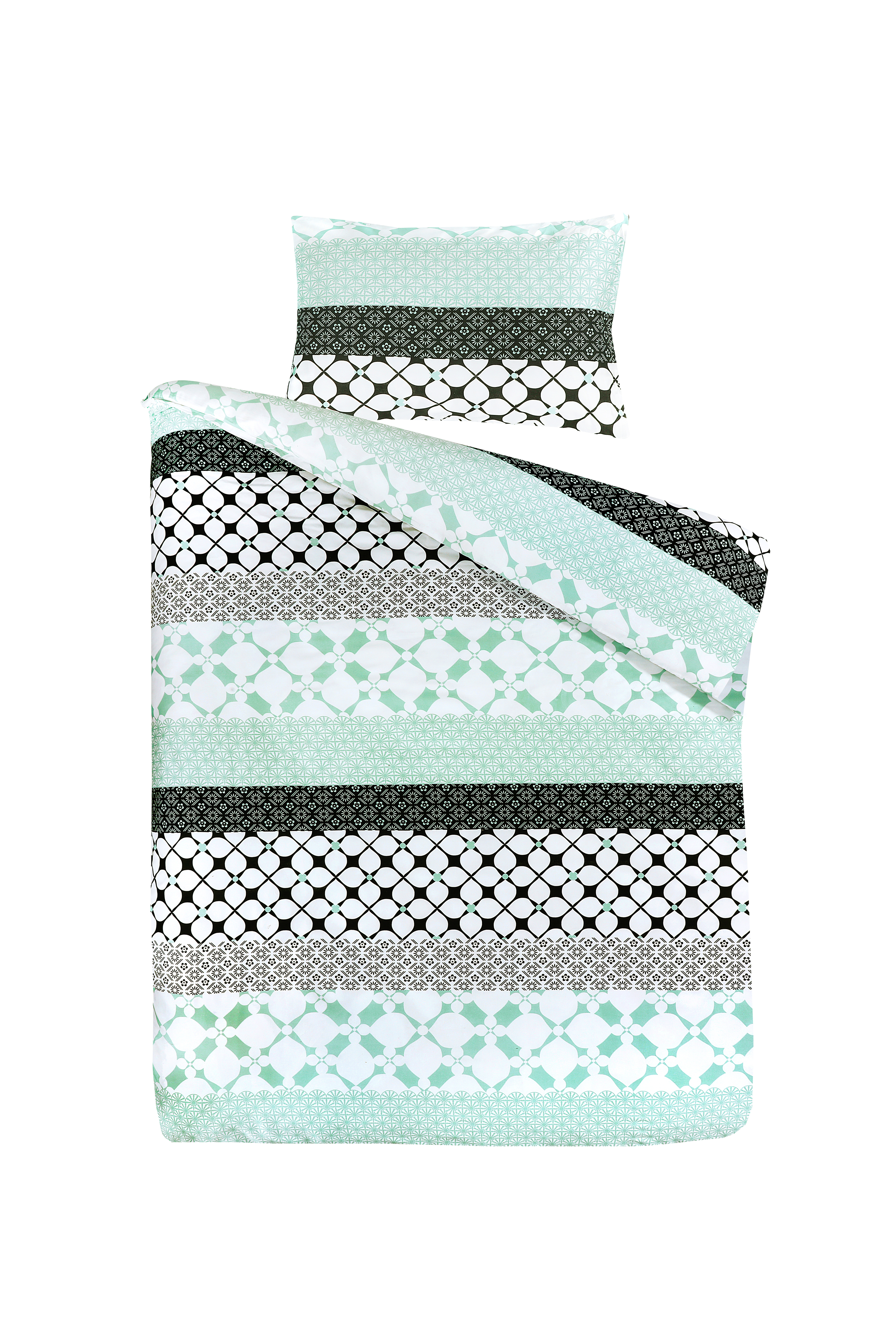 Bettwäsche Bettwäsche Gisele 125-FR Multi / Grün 220cm x 240cm