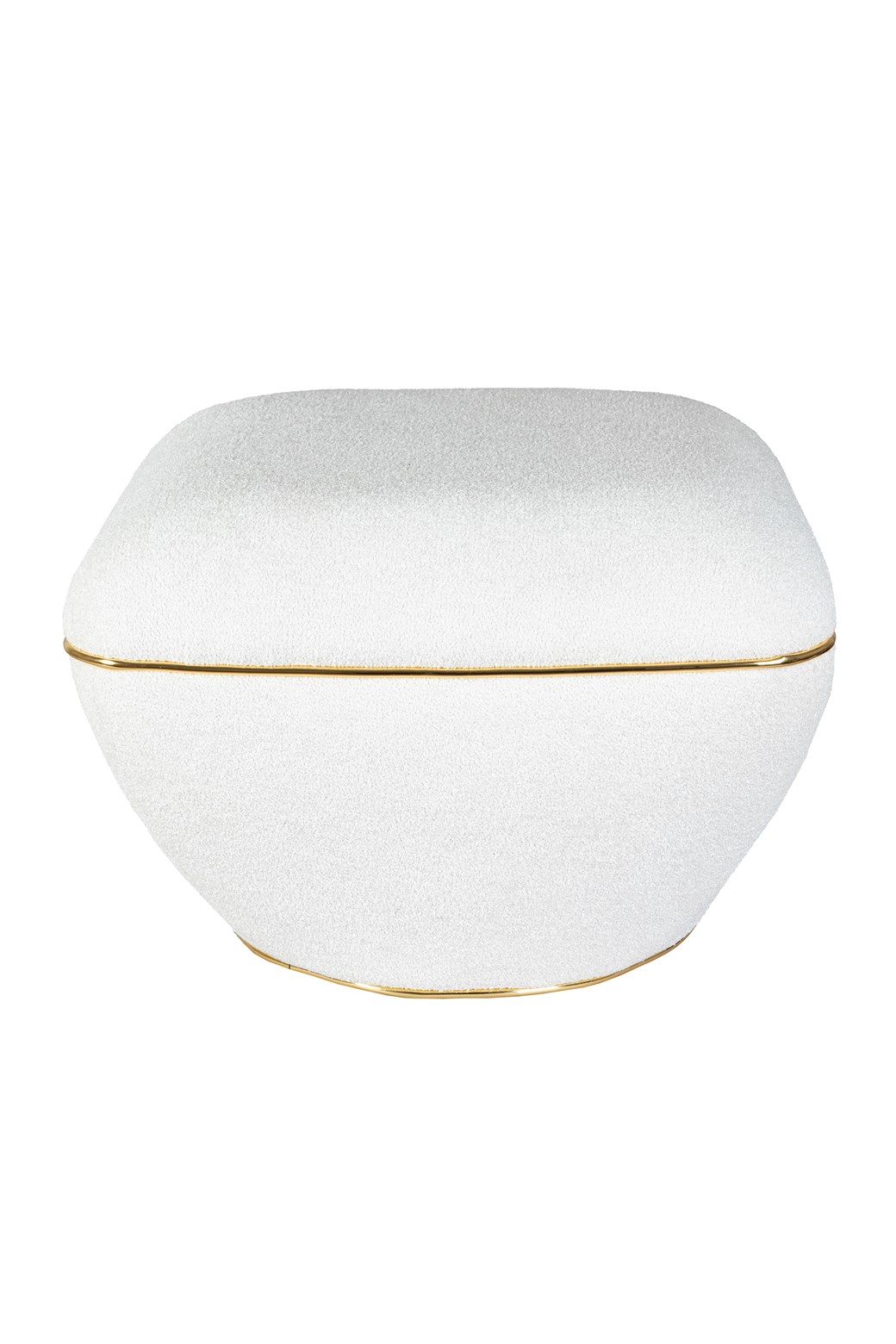 Hocker Hocker Contessa 135 Weiß / Gold