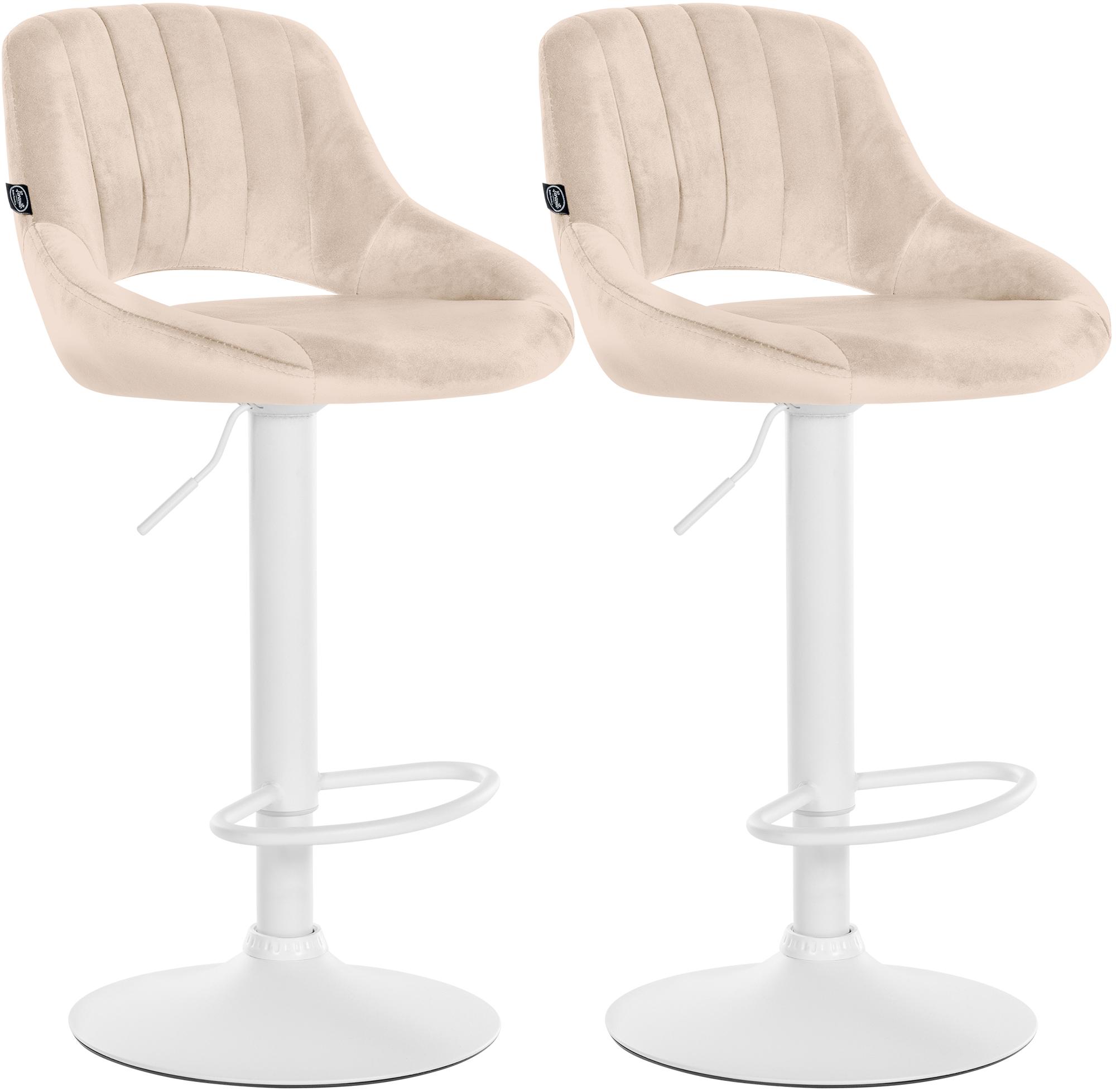 2er Set Barhocker Milet Samt W