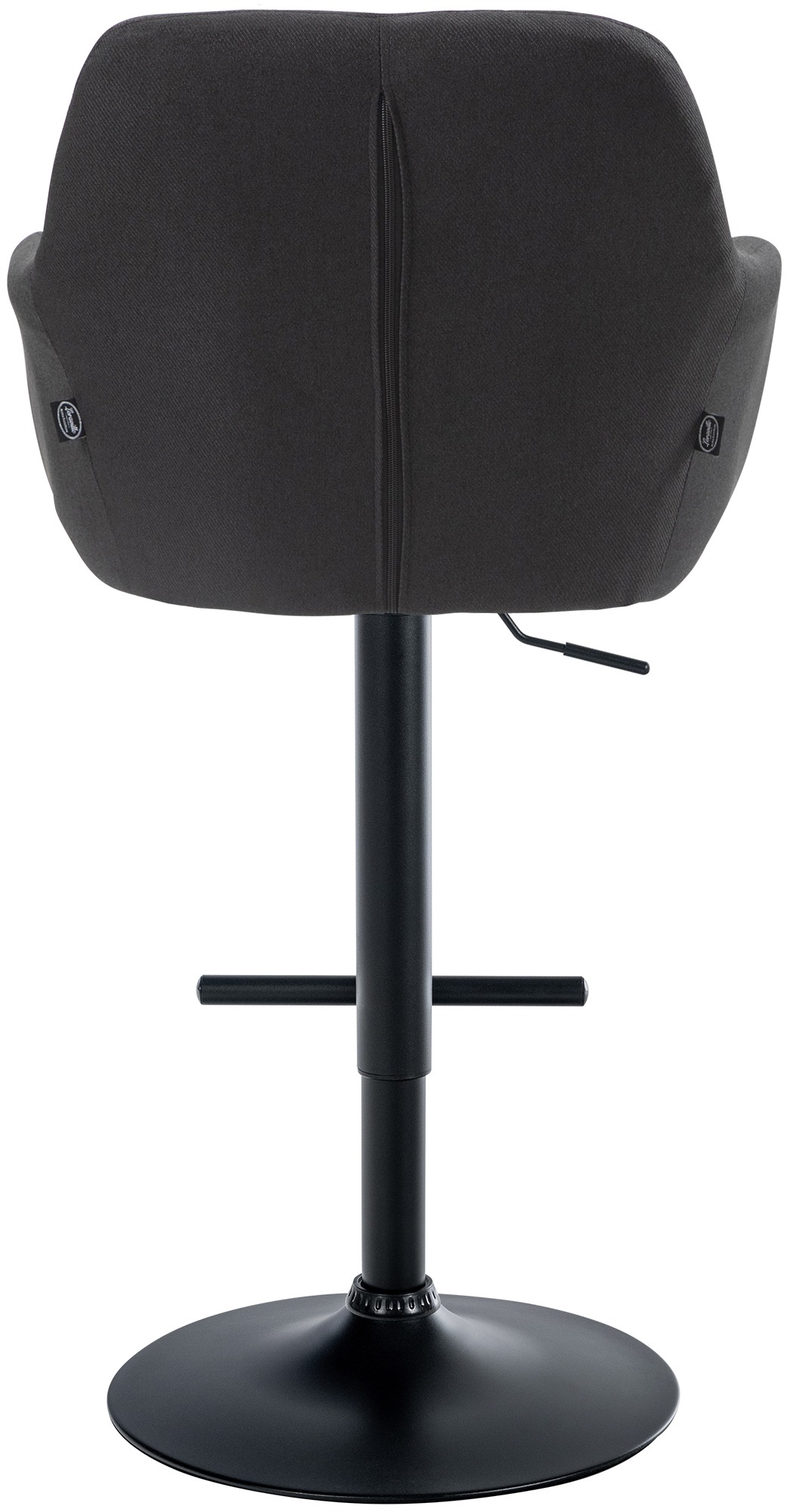 Barhocker Natoma Stoff schwarz