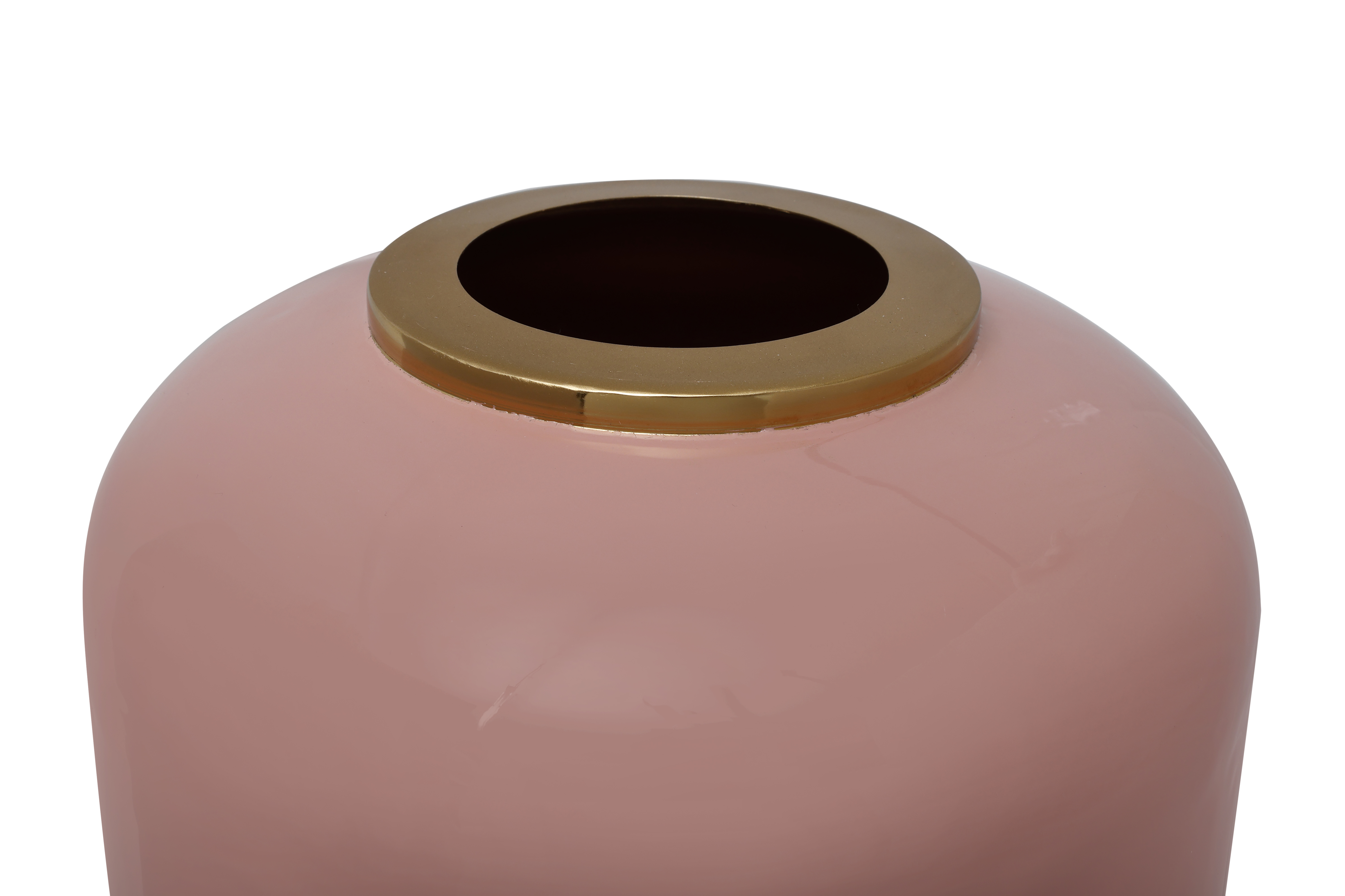 Art Deco Dekovase Rosa / Gold