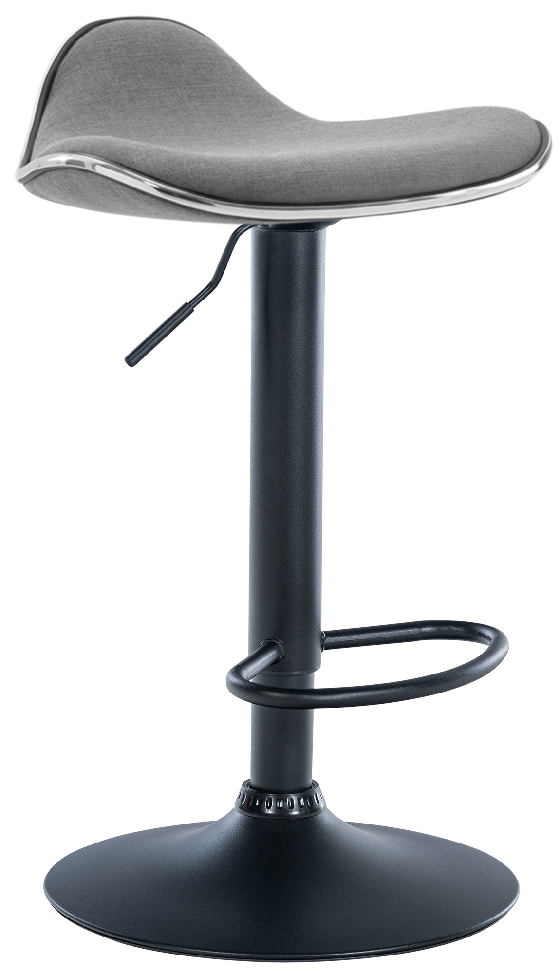 Barhocker Shanghai Stoff schwarz
