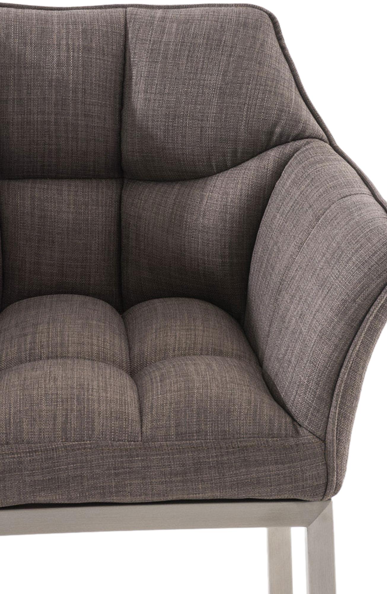 Barhocker Damaso E Stoff mit 4-Fuß Gestell